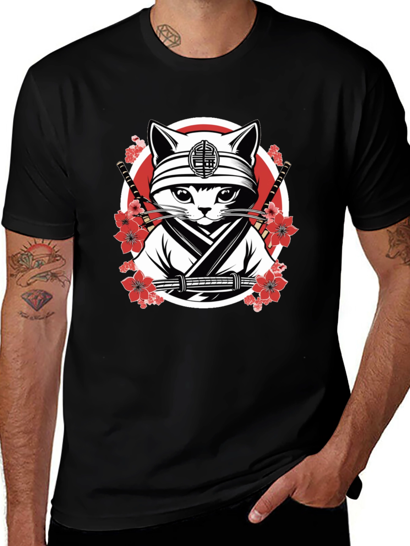 Ninja Cat T-Shirt - Graphic Tee