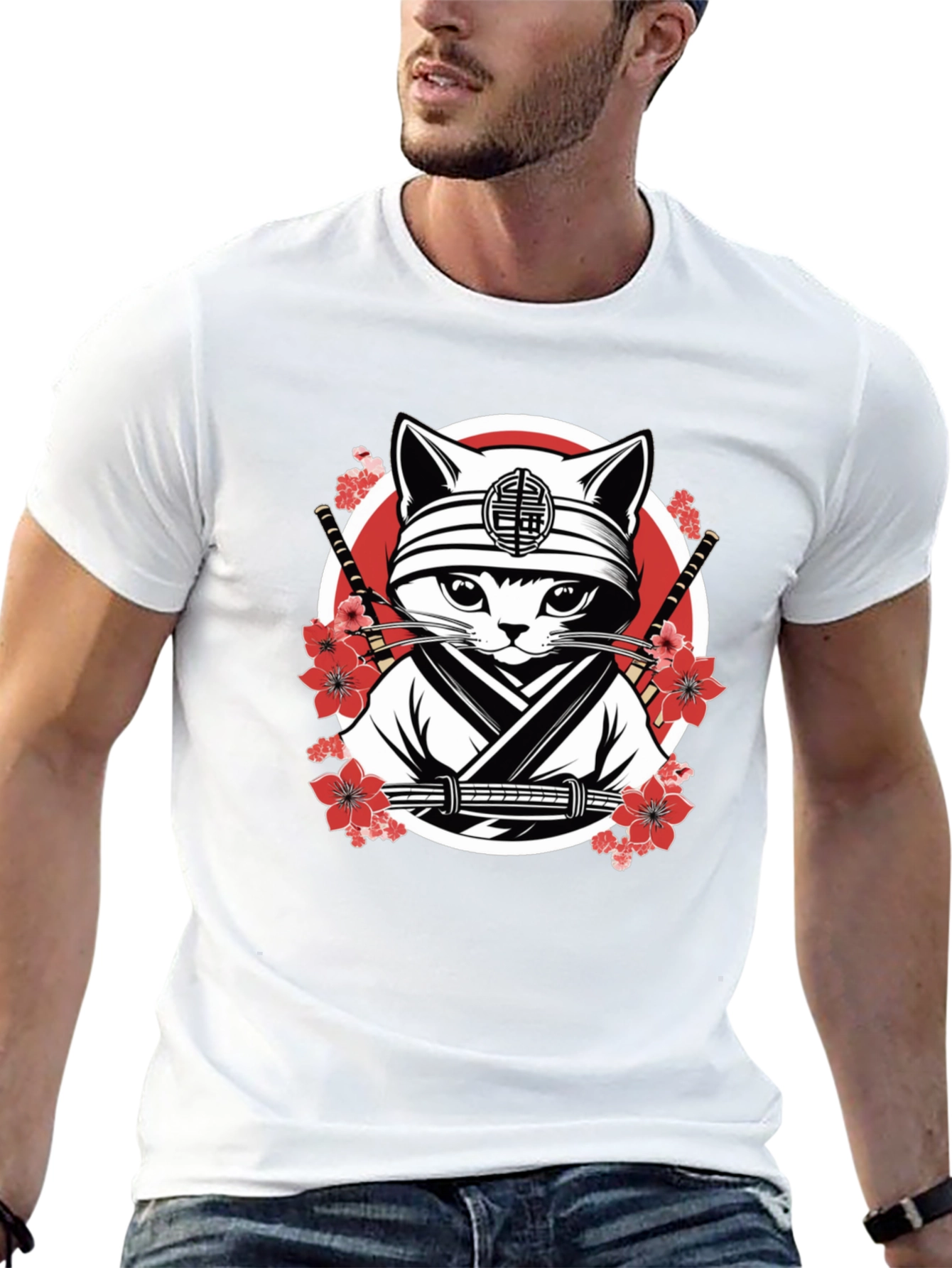Ninja Cat T-Shirt - Graphic Tee