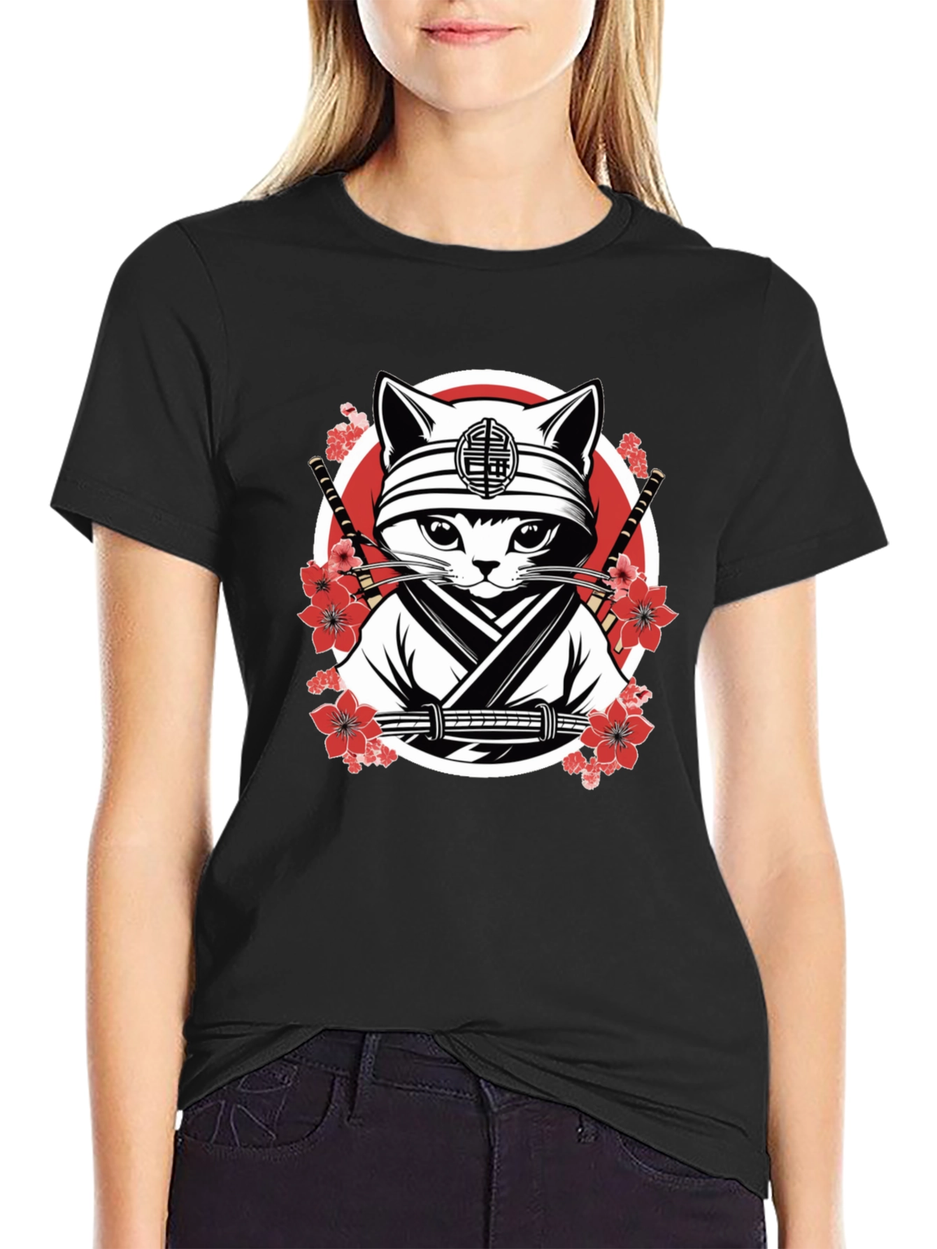 Ninja Cat T-Shirt - Graphic Tee