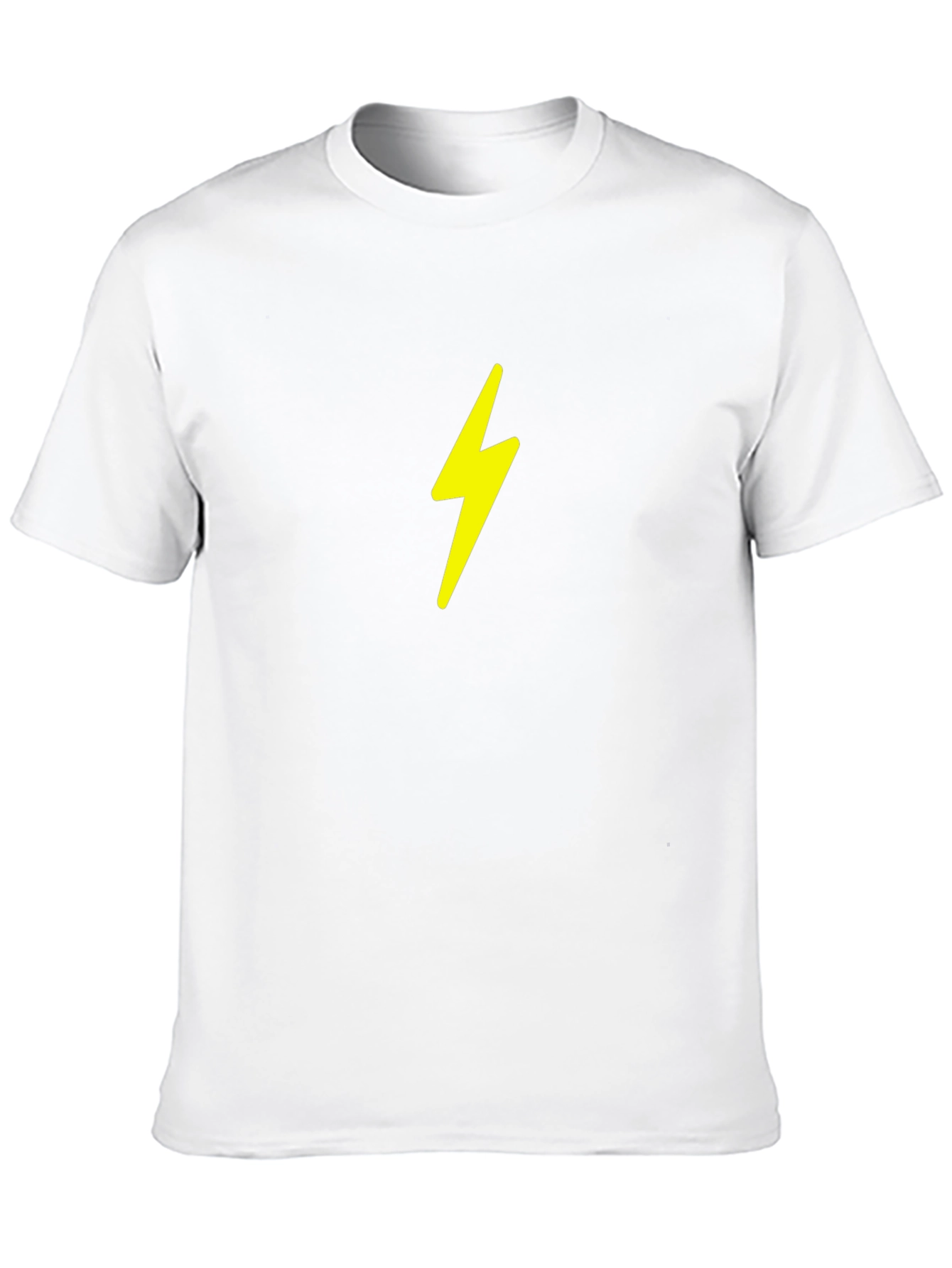 Black Tee with Lightning Bolt Graphic