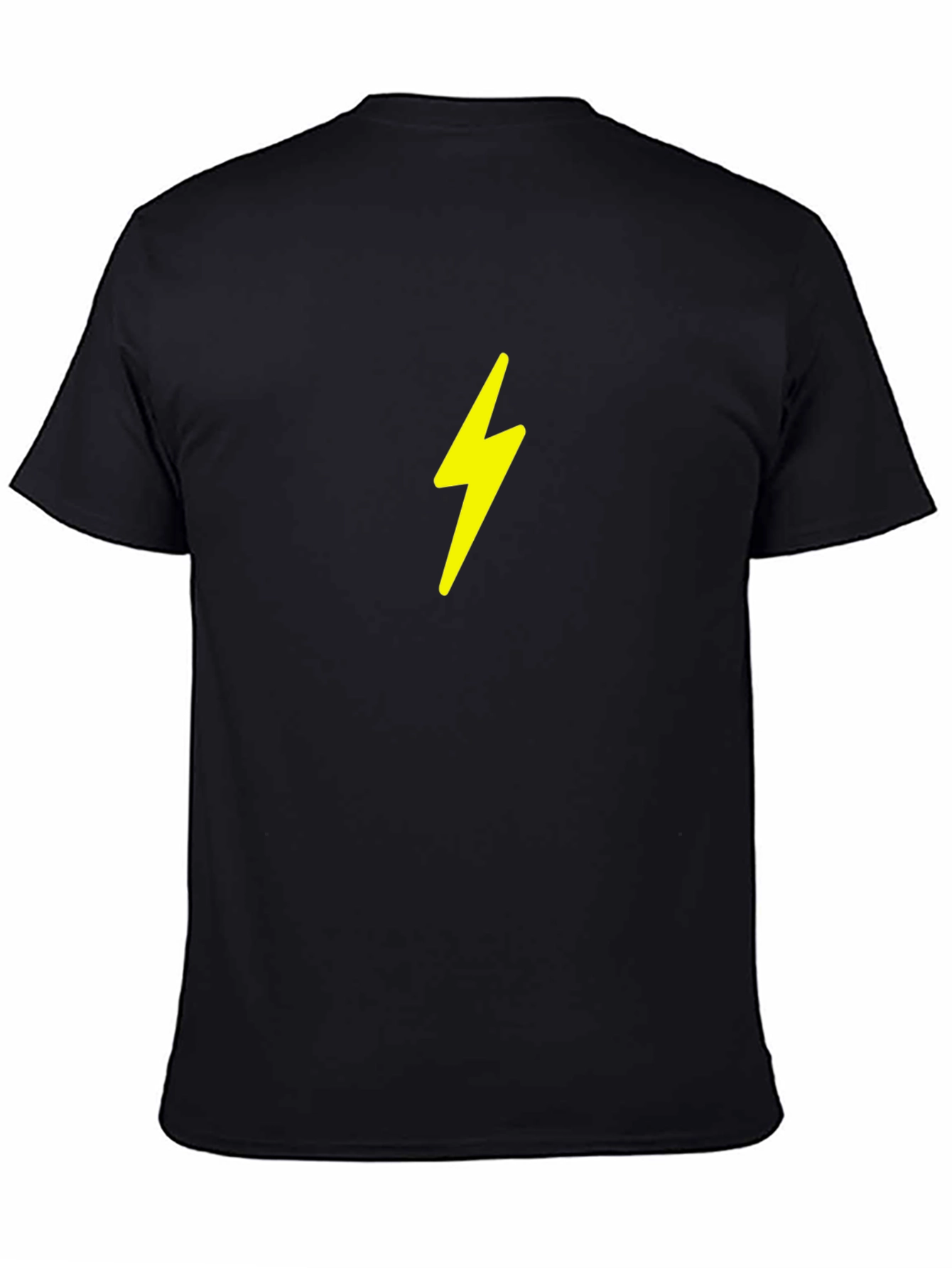Black Tee with Lightning Bolt Graphic