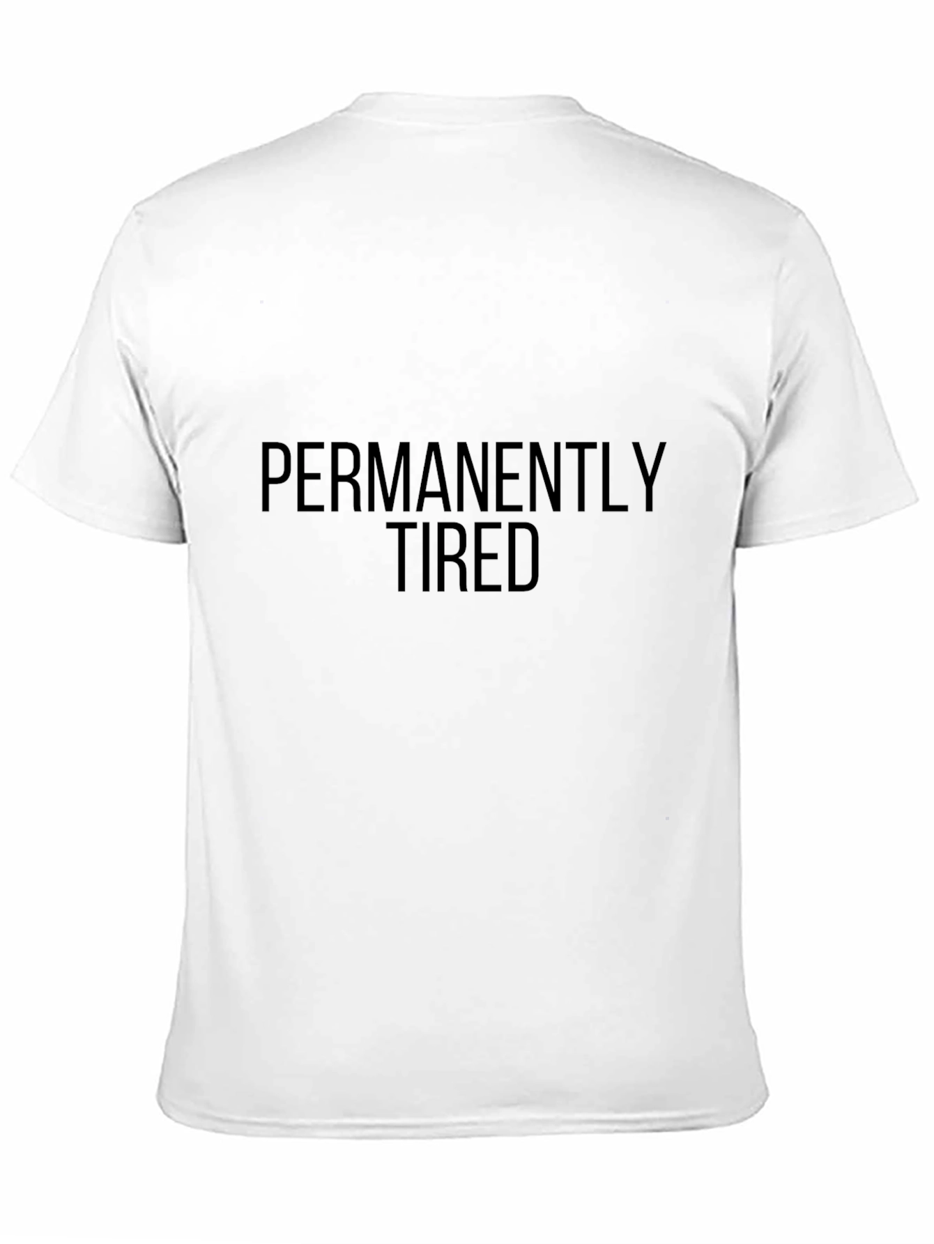 Permanently Tired Graphic T-Shirt - Black Crew Neck