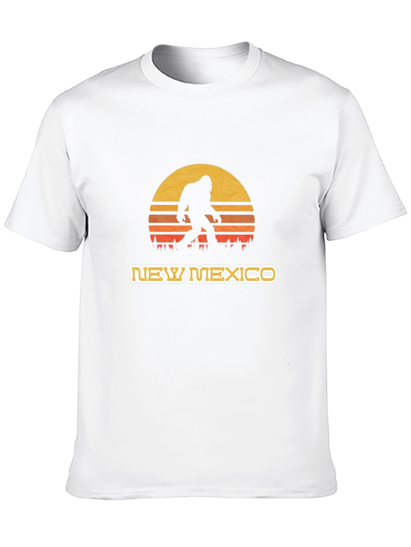 New Mexico Bigfoot Sunset T-Shirt - Black