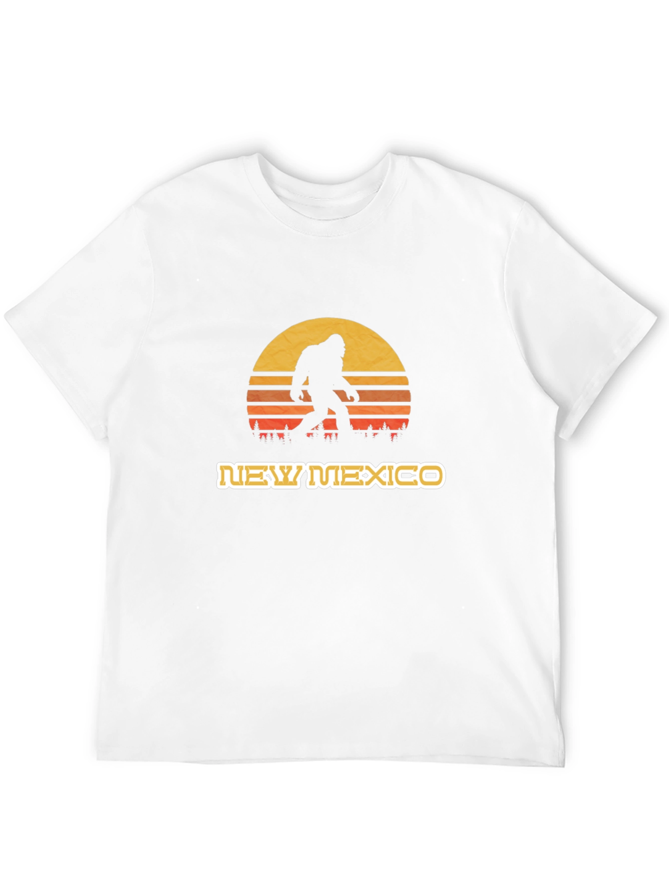 New Mexico Bigfoot Sunset T-Shirt - Black