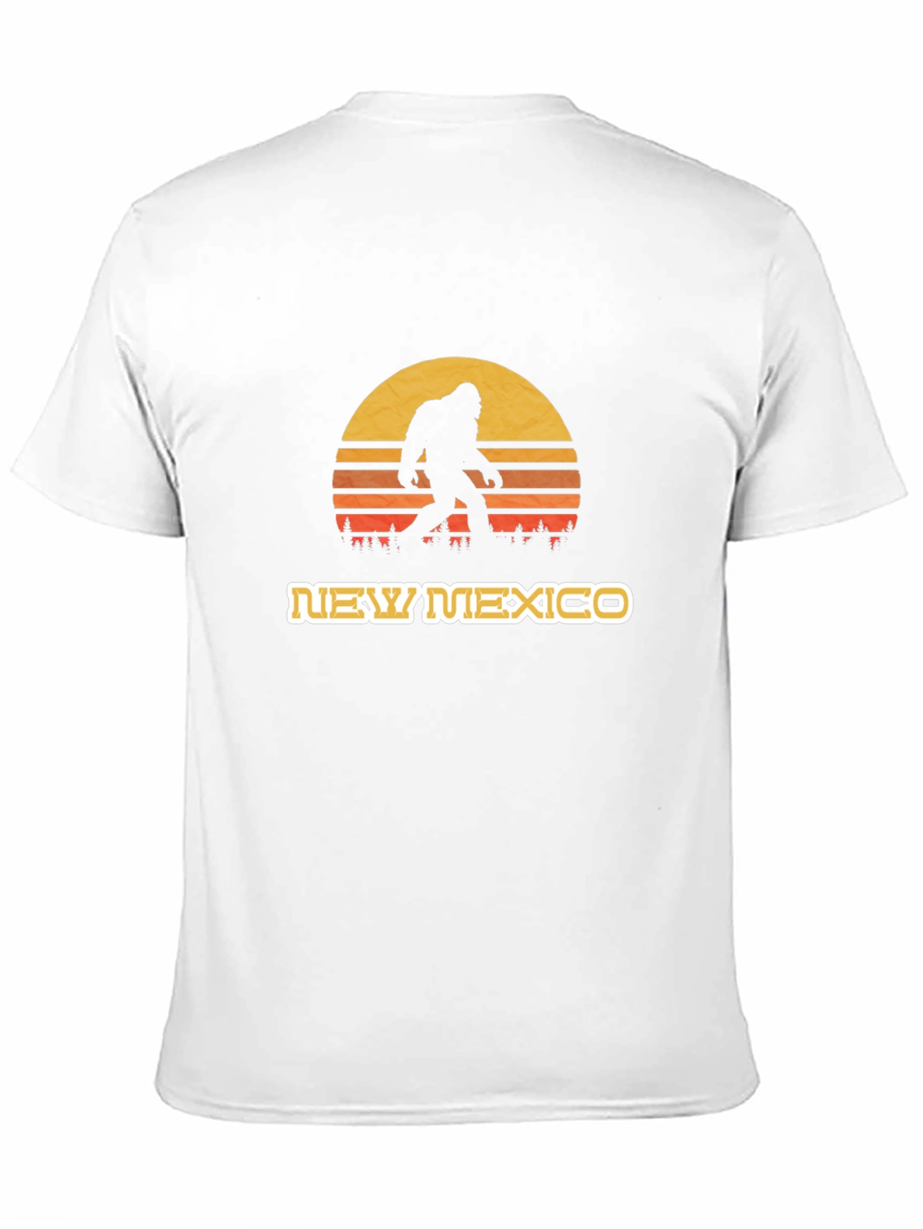 New Mexico Bigfoot Sunset T-Shirt - Black