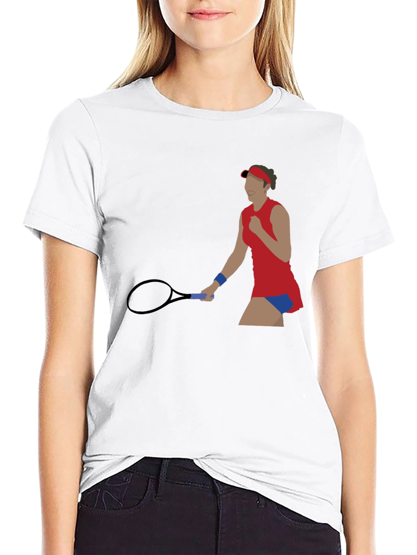 Tennis Player Graphic T-Shirt