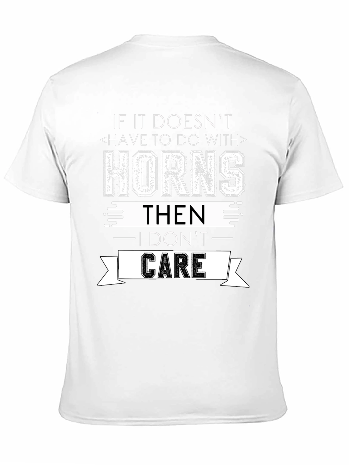 Horns Graphic T-Shirt - Funny Statement Tee