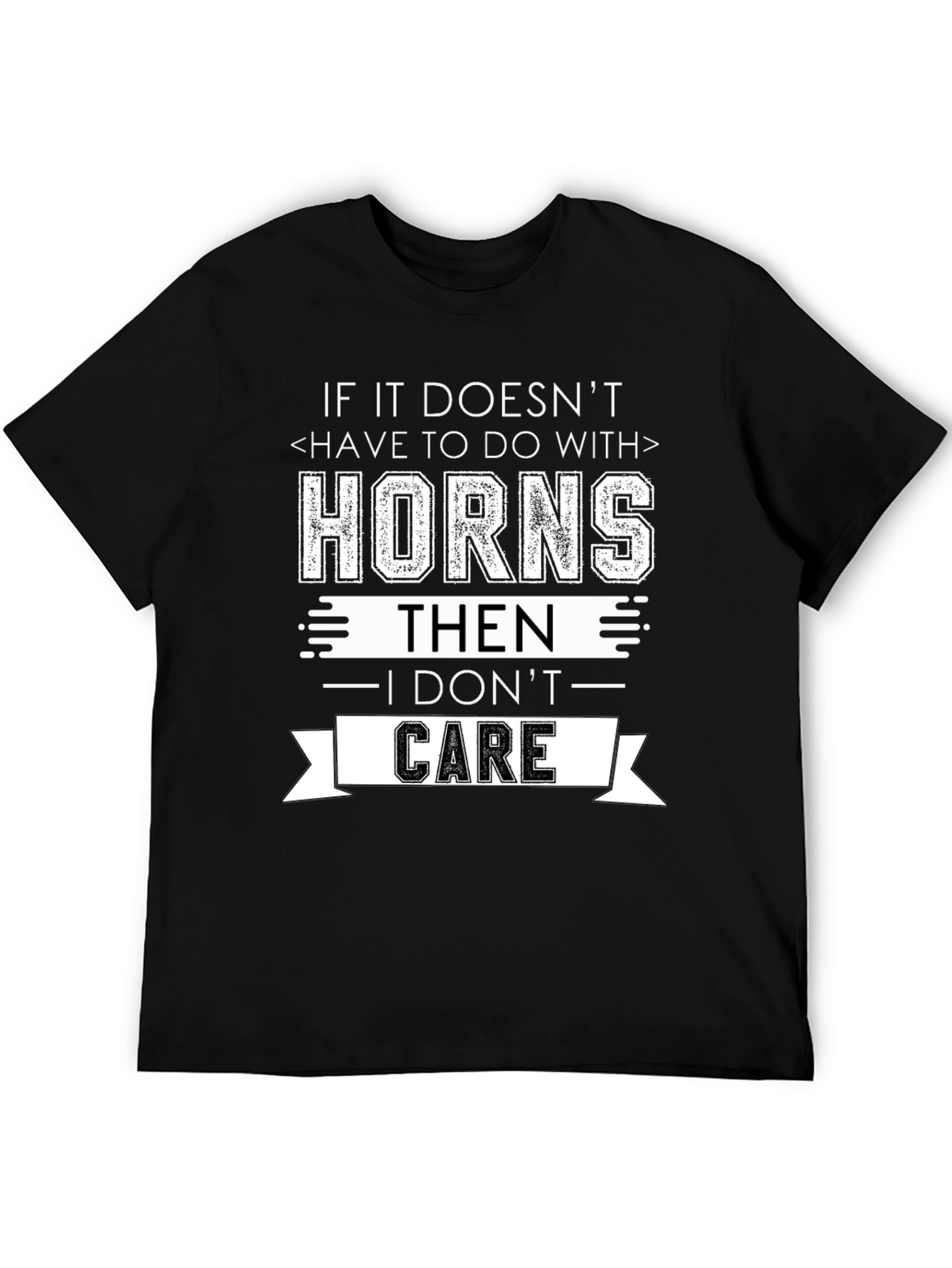 Horns Graphic T-Shirt - Funny Statement Tee