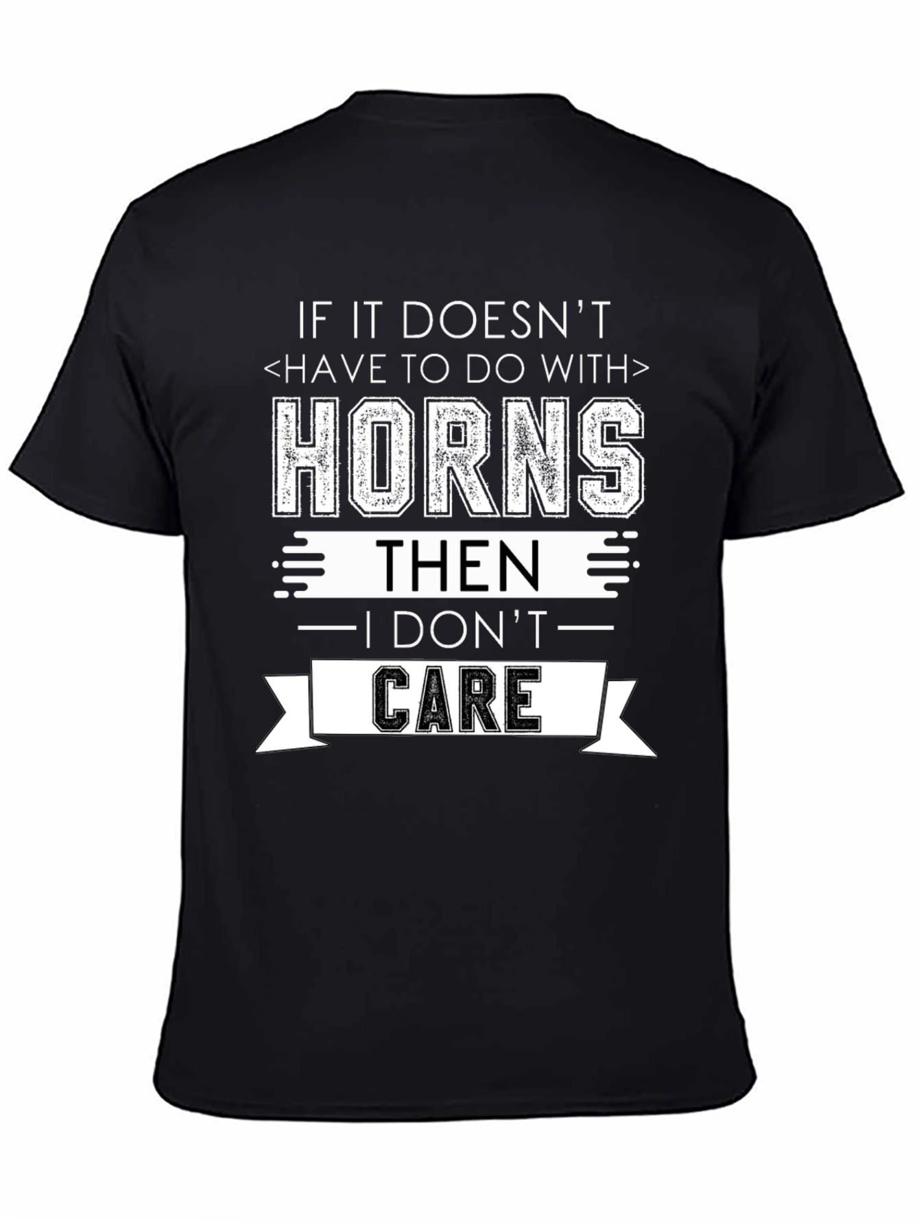 Horns Graphic T-Shirt - Funny Statement Tee