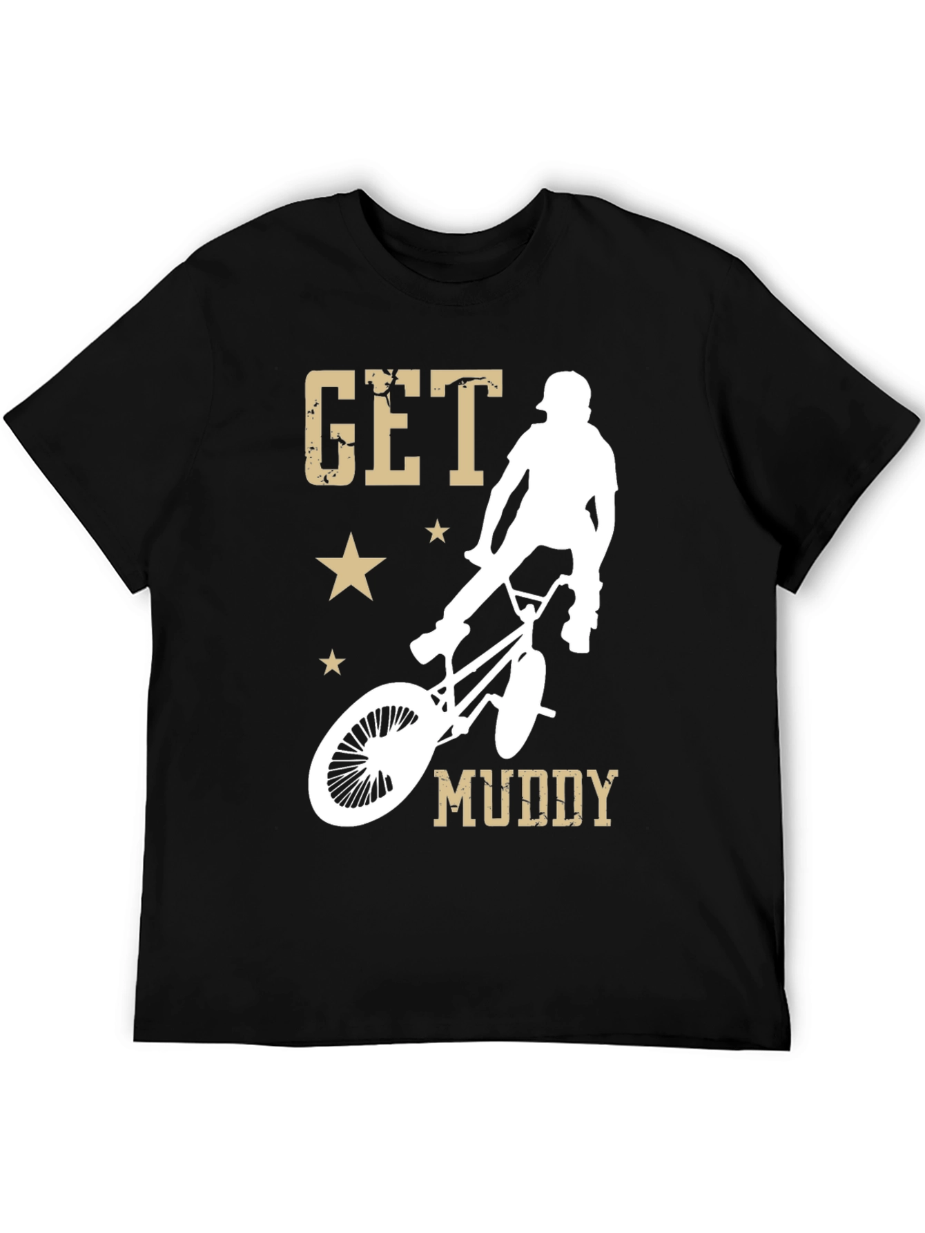 Get Muddy BMX Rider Graphic T-Shirt