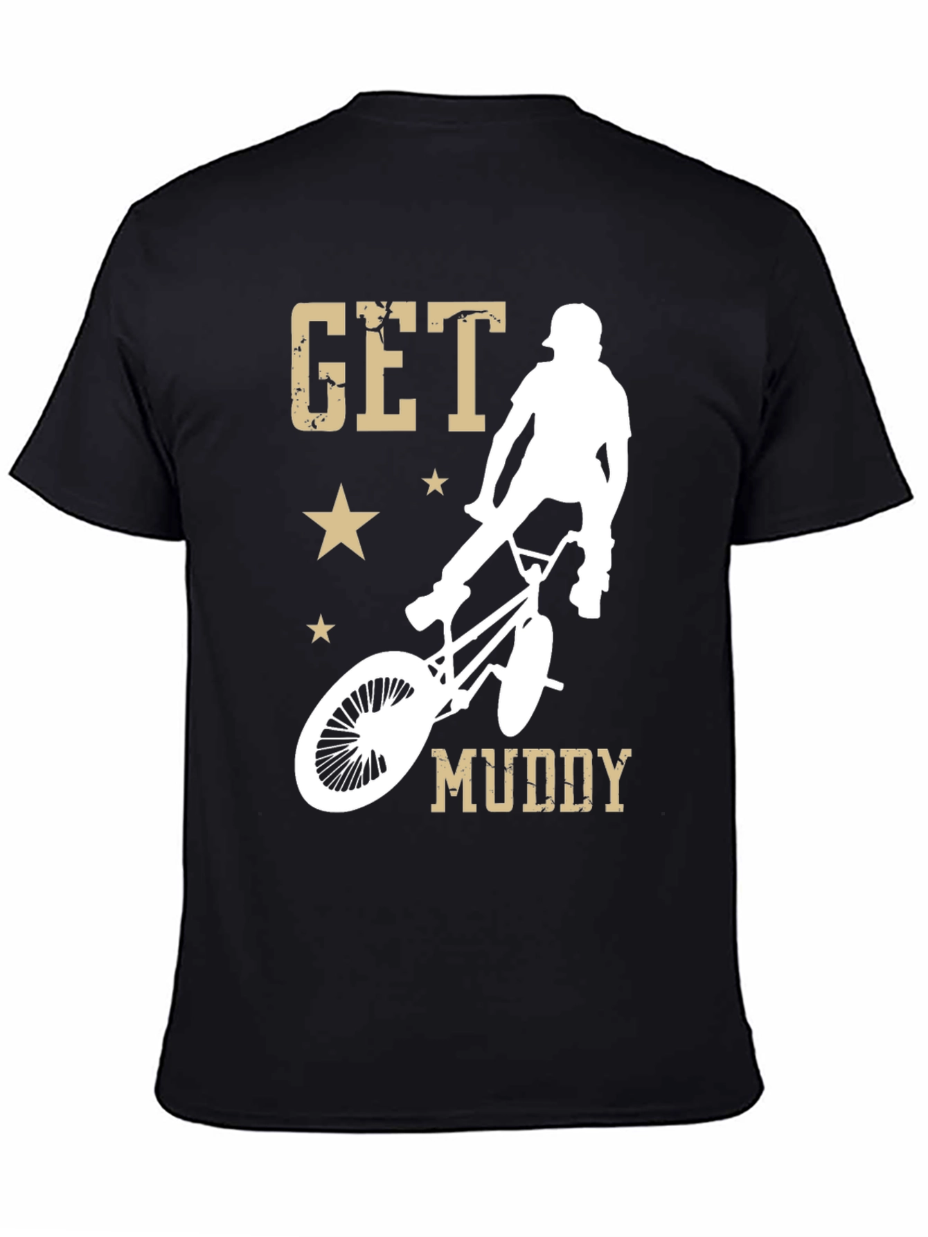 Get Muddy BMX Rider Graphic T-Shirt