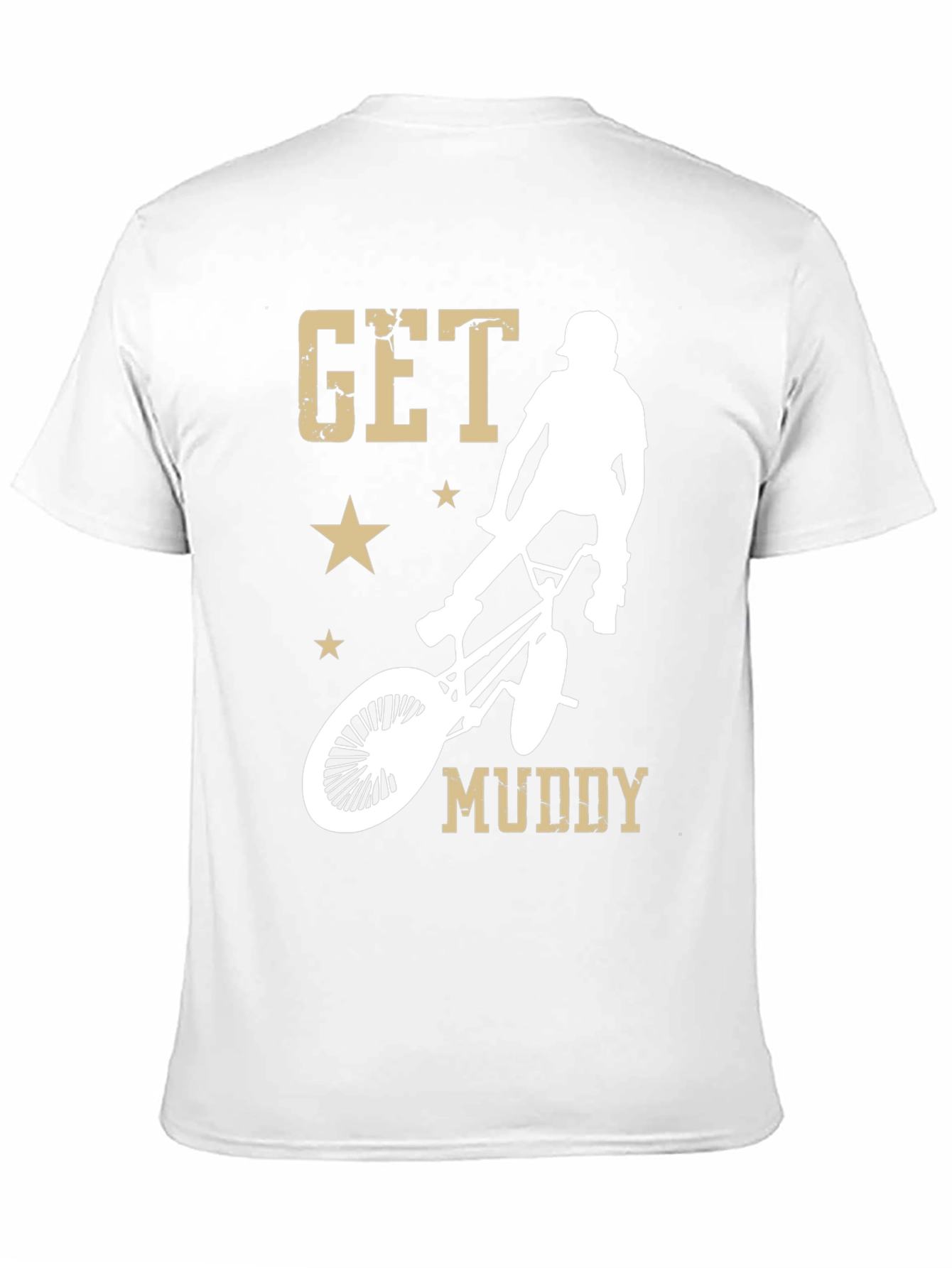 Get Muddy BMX Rider Graphic T-Shirt