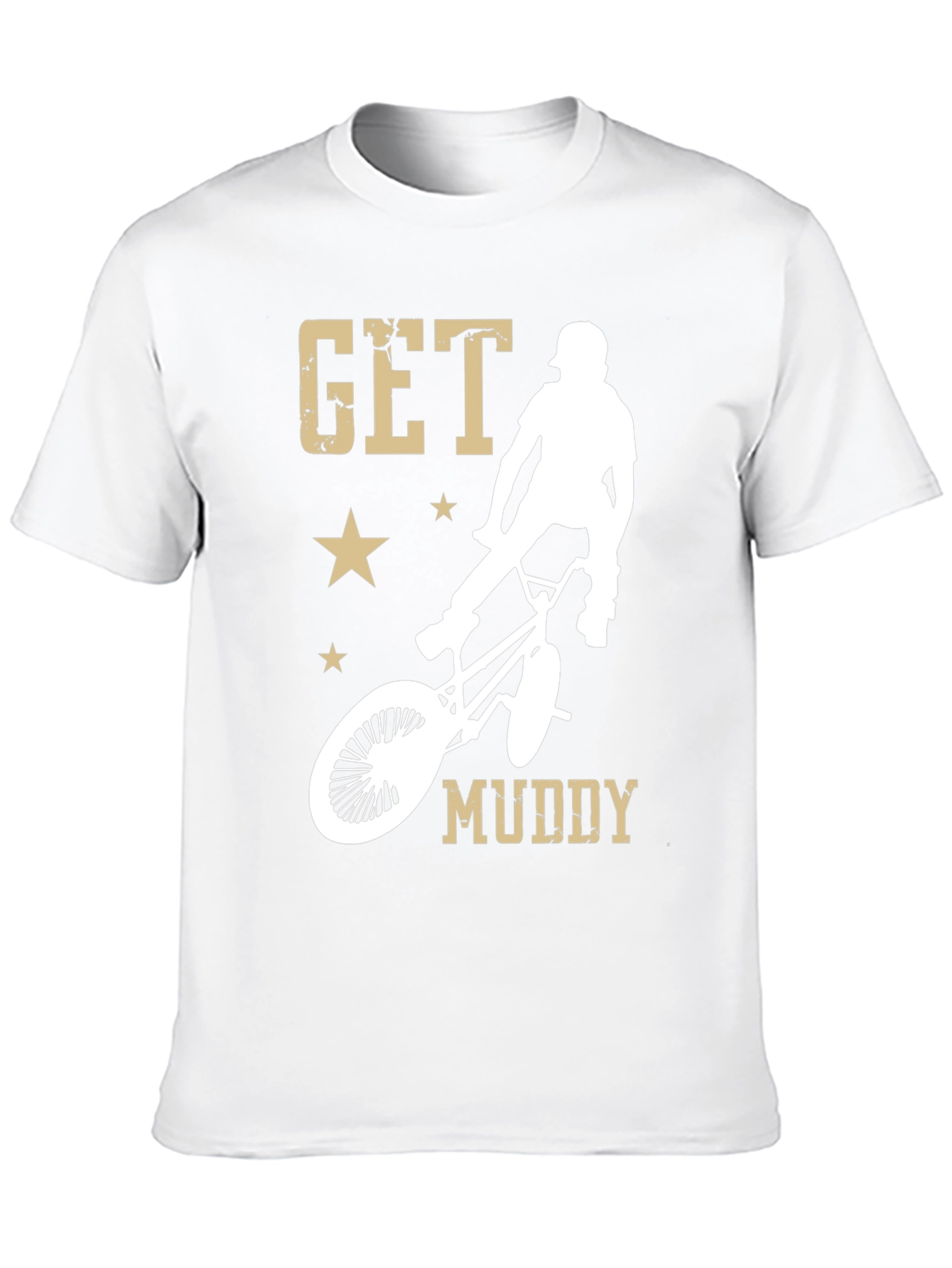 Get Muddy BMX Rider Graphic T-Shirt