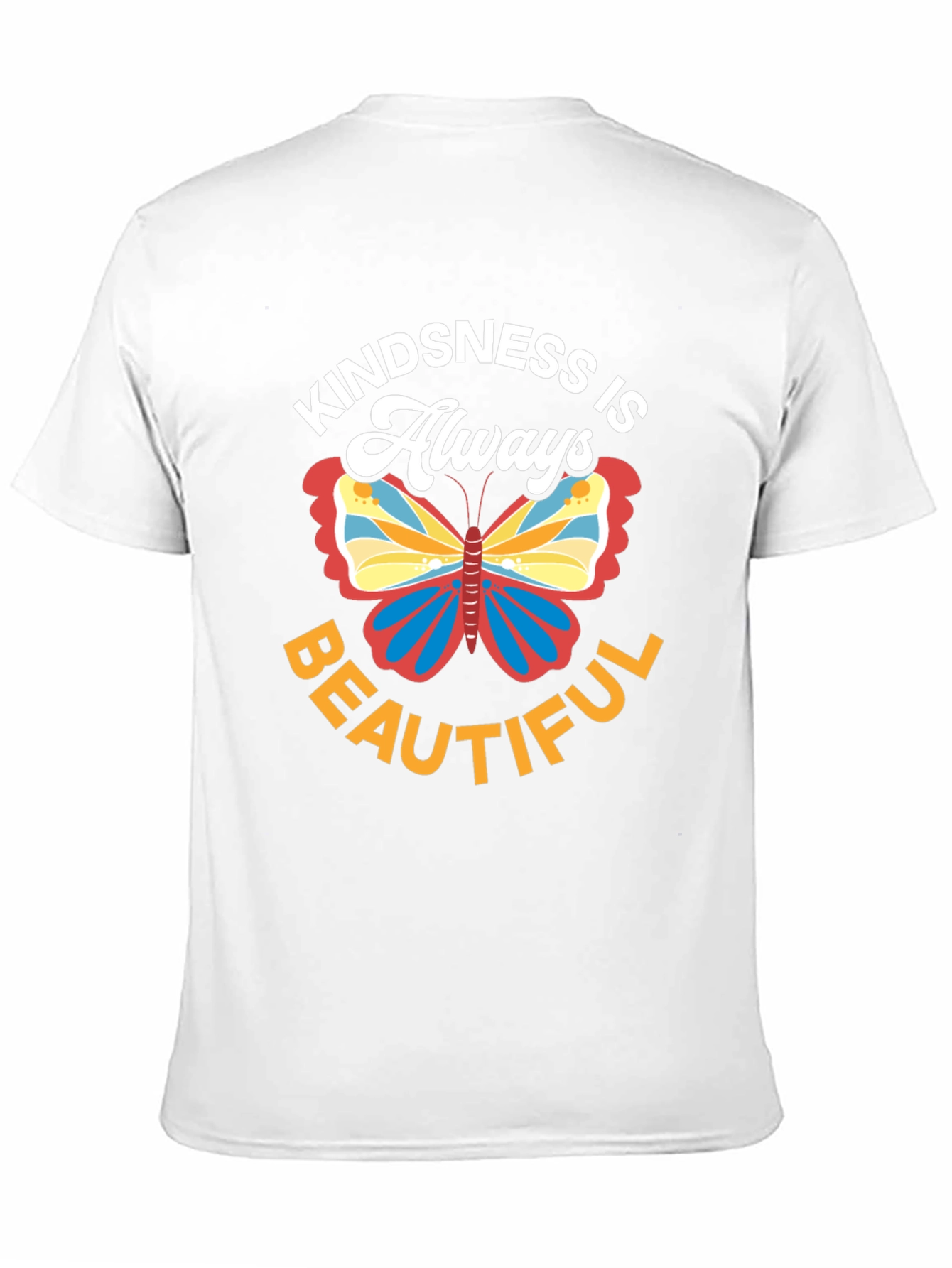 Kindness Butterfly Graphic Tee - Always Beautiful Black Shirt