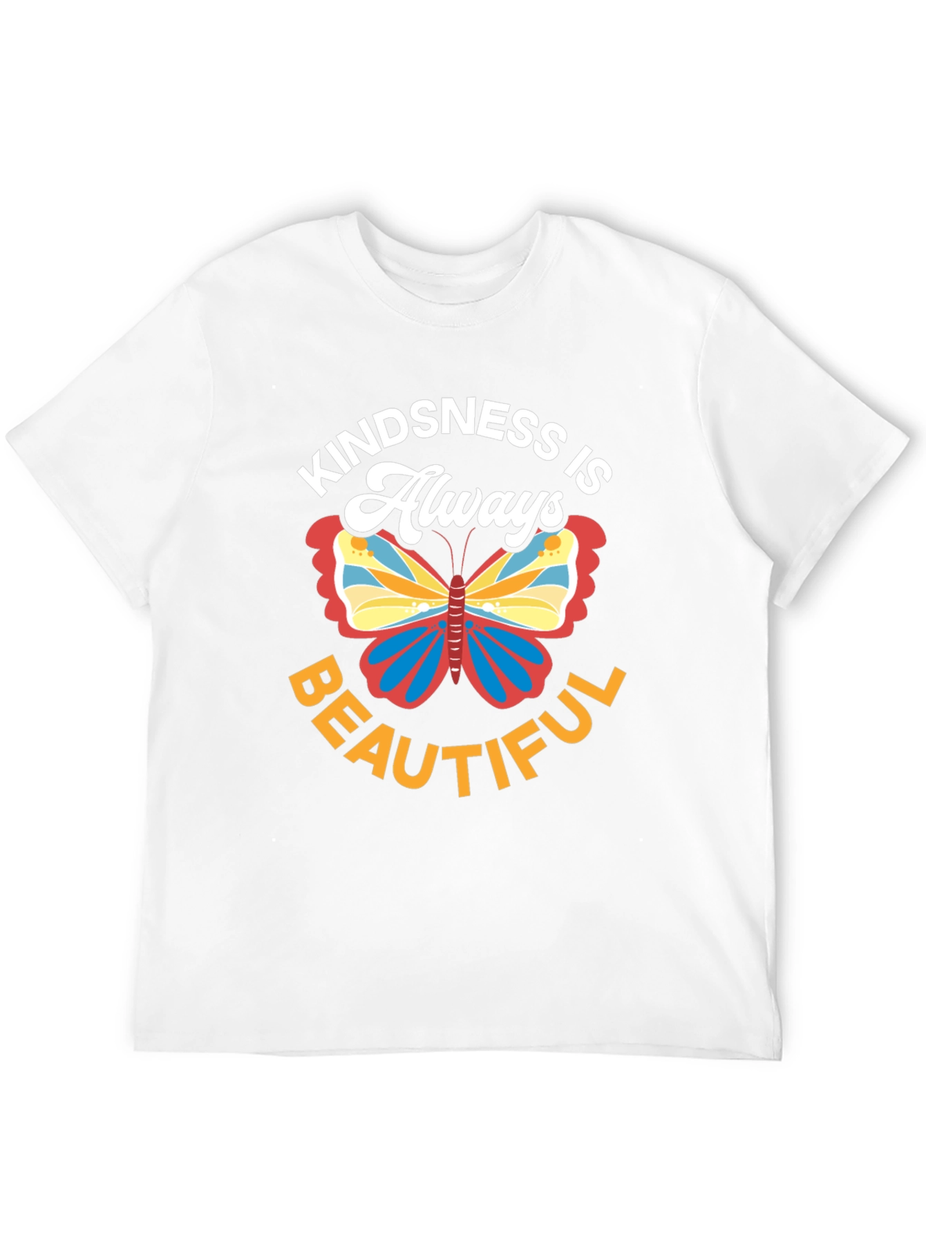 Kindness Butterfly Graphic Tee - Always Beautiful Black Shirt