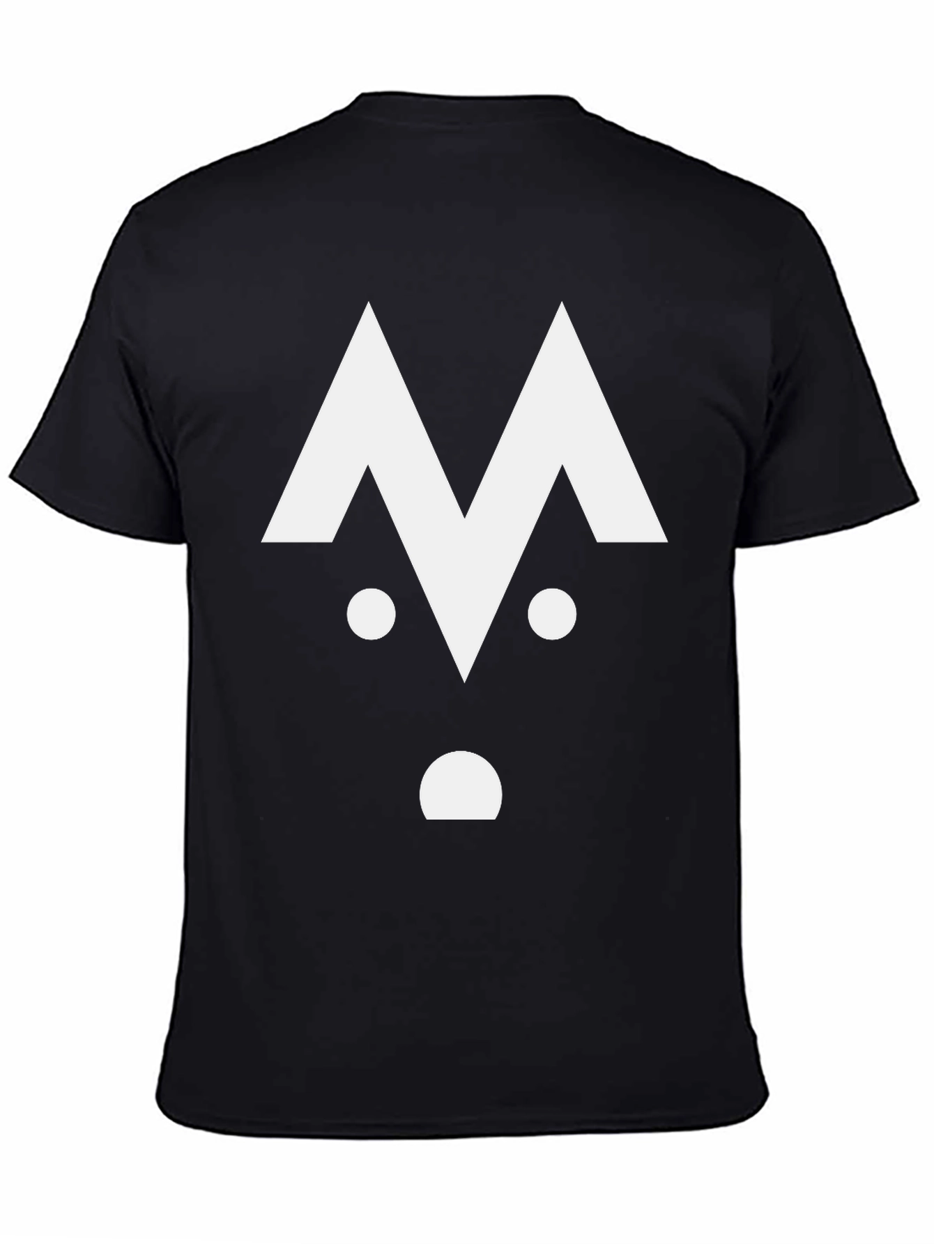Abstract Graphic Tee - Black Cotton Blend