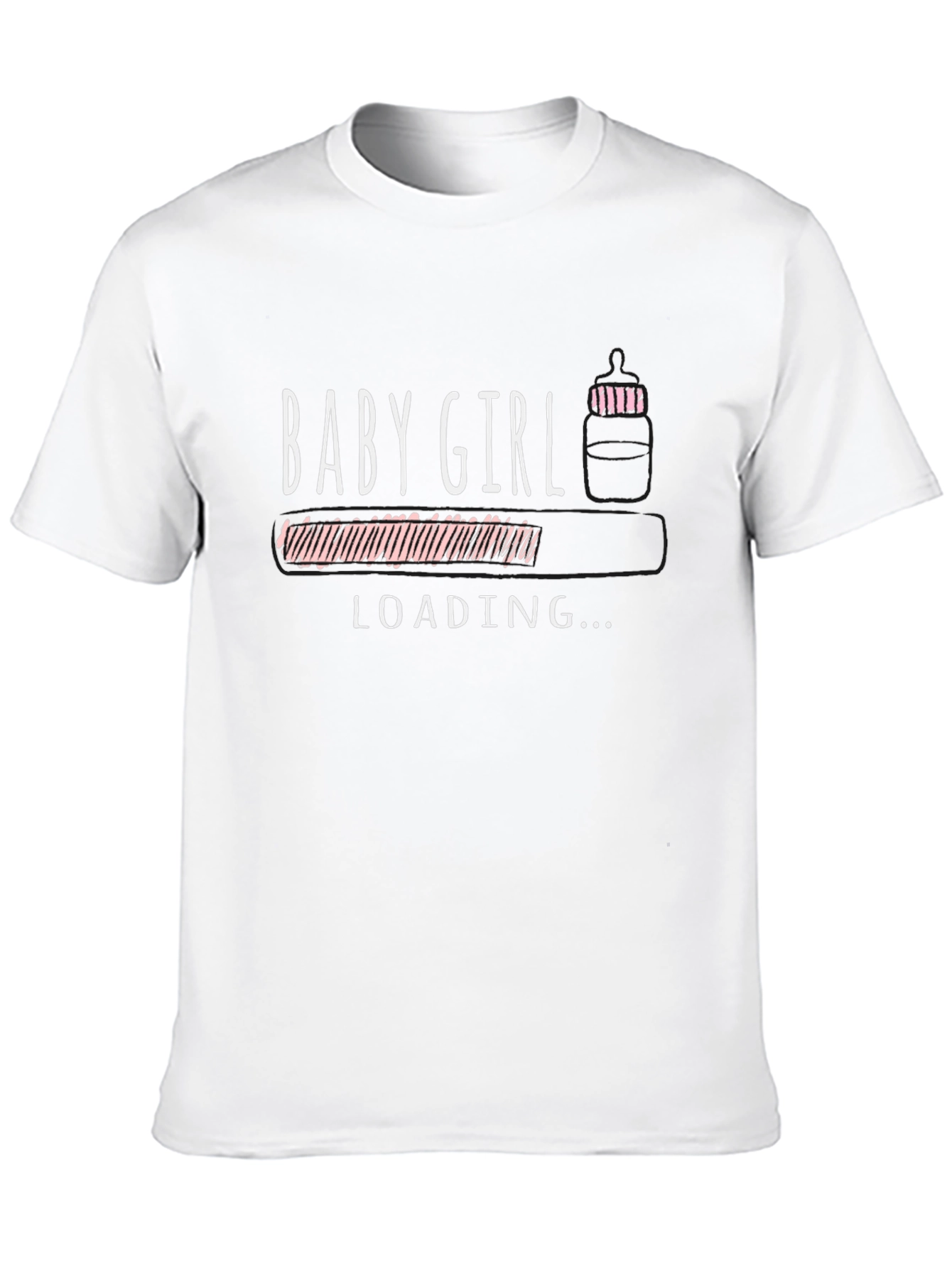 Baby Girl Loading T-Shirt - Pregnancy Announcement