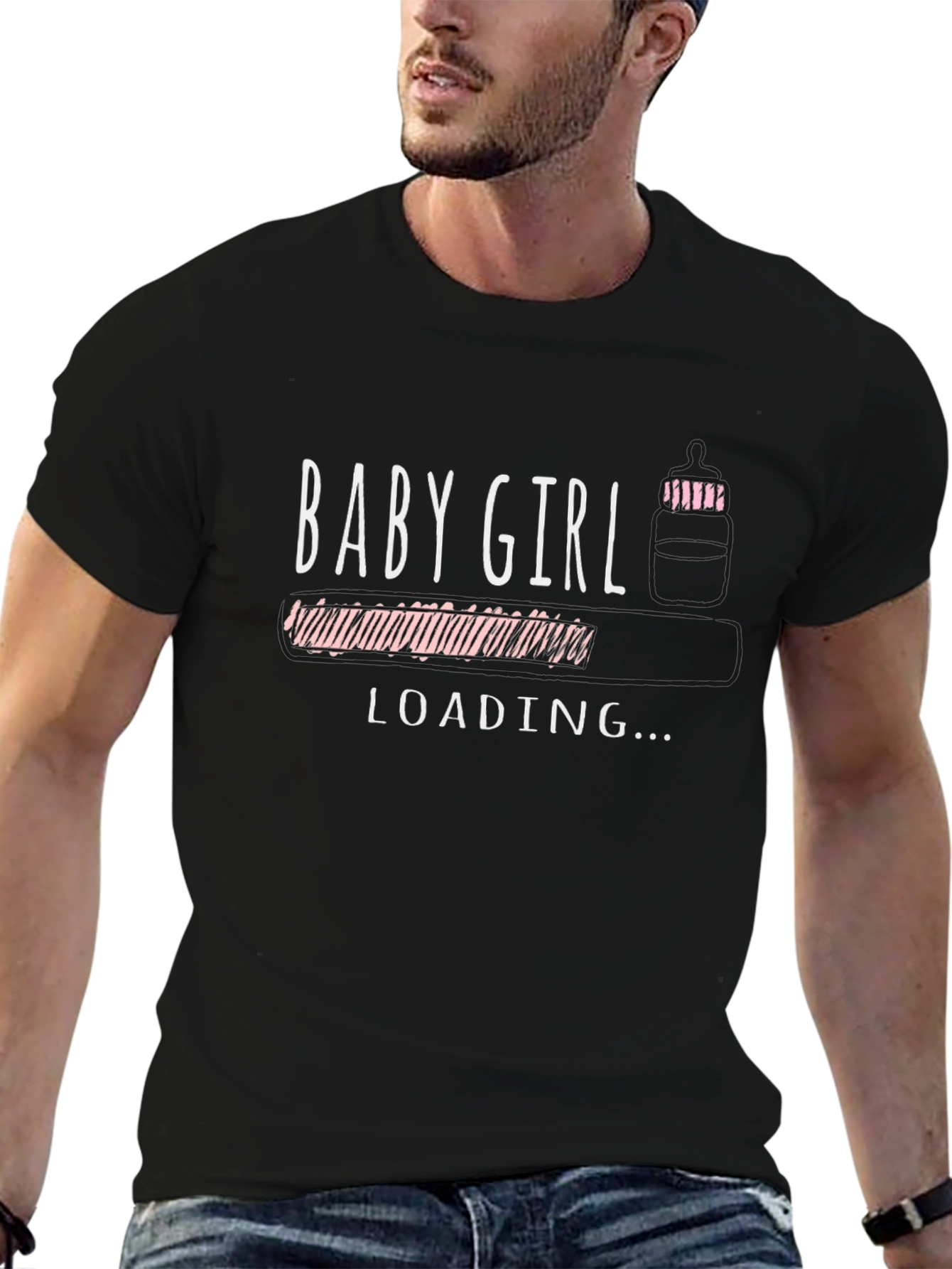 Baby Girl Loading T-Shirt - Pregnancy Announcement