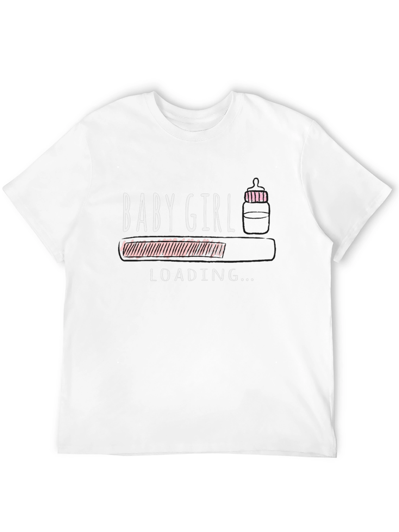 Baby Girl Loading T-Shirt - Pregnancy Announcement