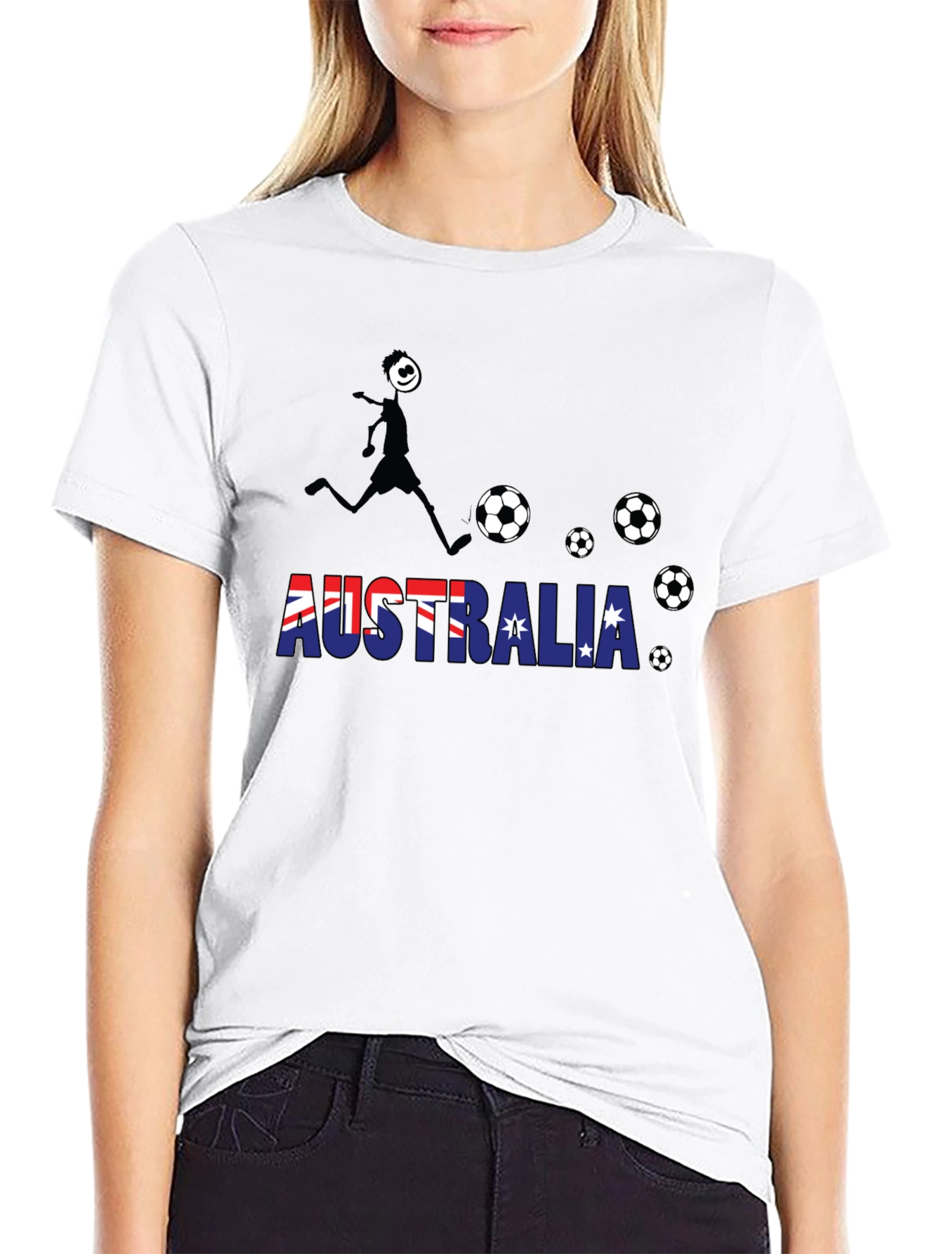 Australia Soccer T-Shirt Black