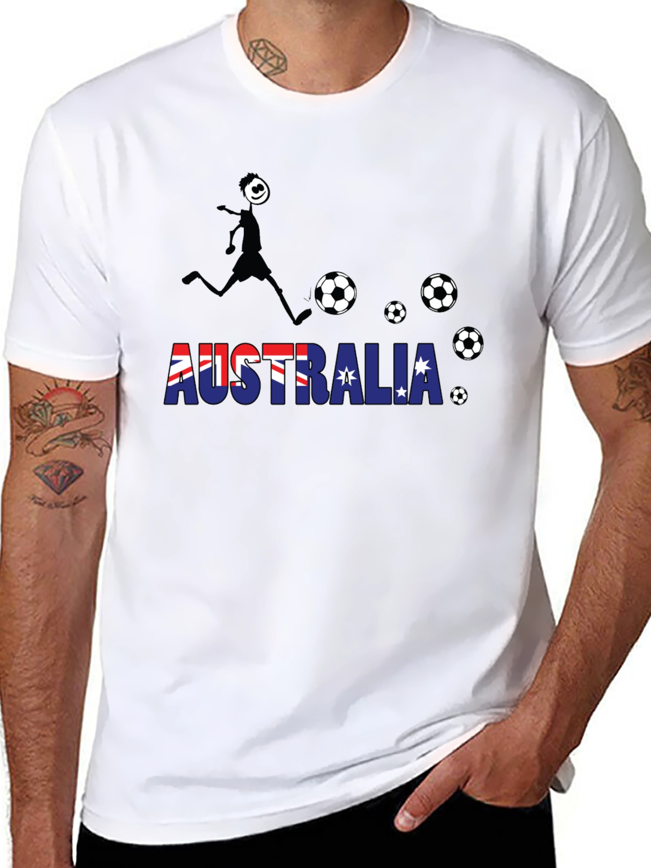 Australia Soccer T-Shirt Black