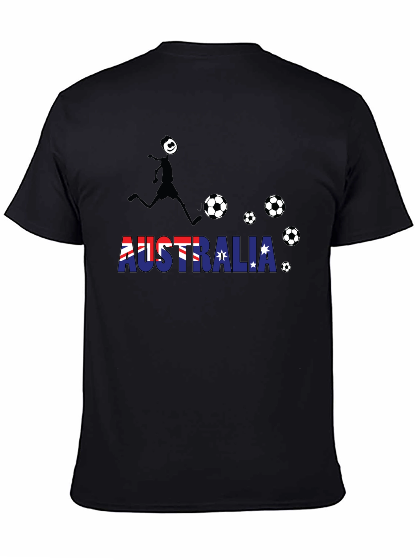 Australia Soccer T-Shirt Black