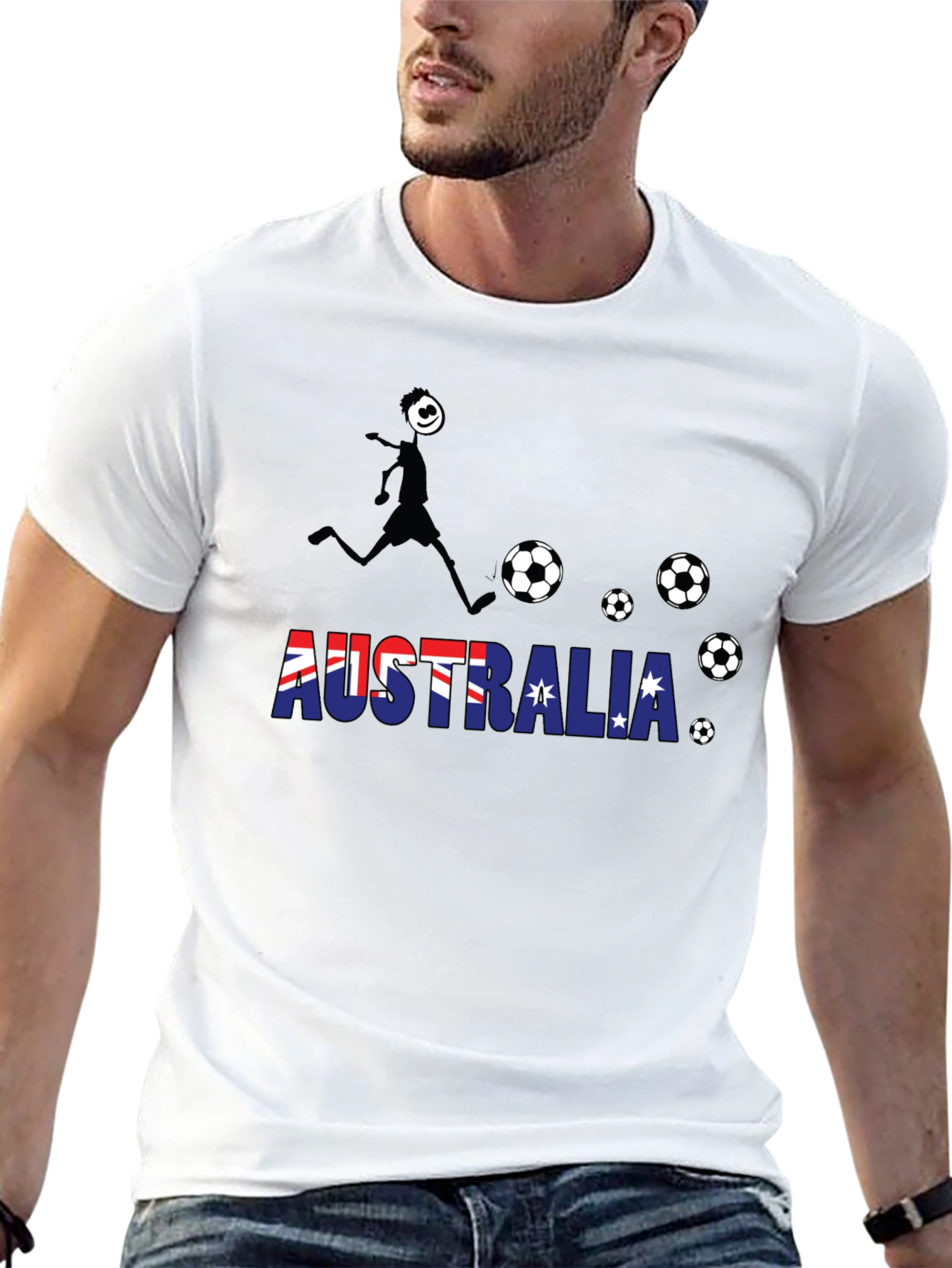 Australia Soccer T-Shirt Black