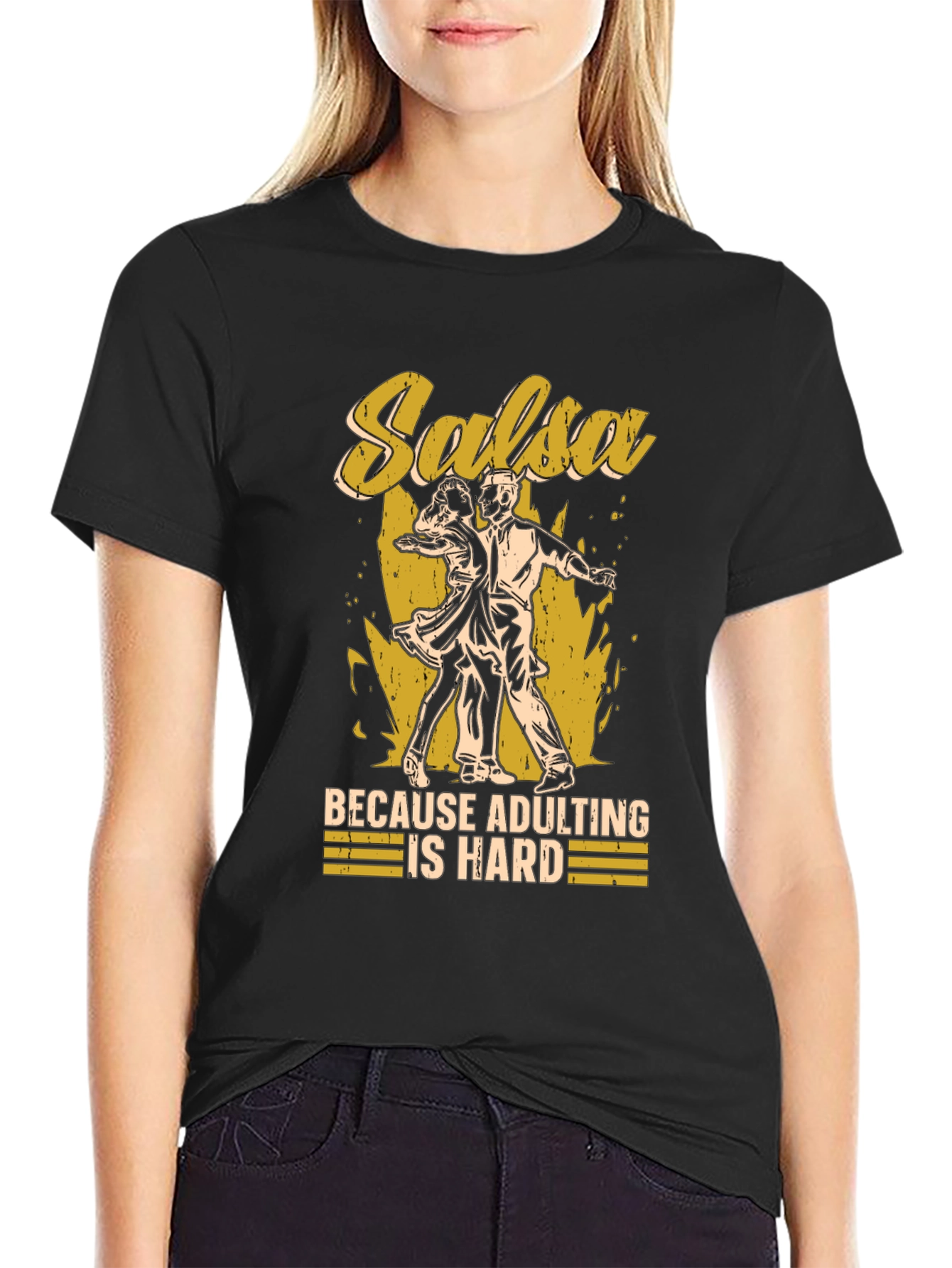 Salsa Dancing Adulting Humor T-Shirt