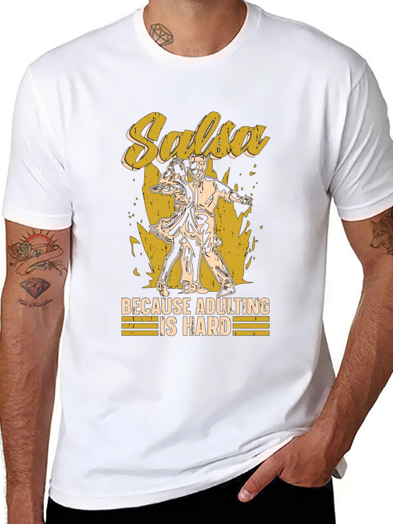 Salsa Dancing Adulting Humor T-Shirt