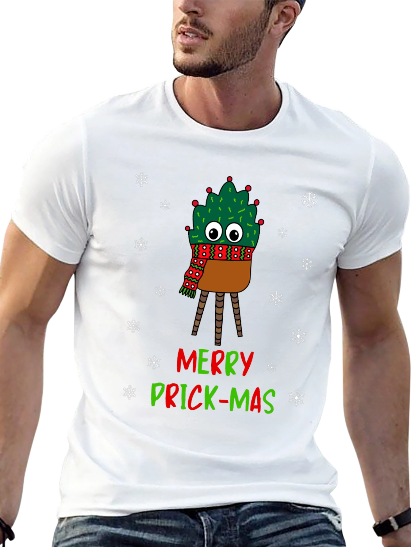 Merry Prick-Mas Cactus Christmas T-Shirt