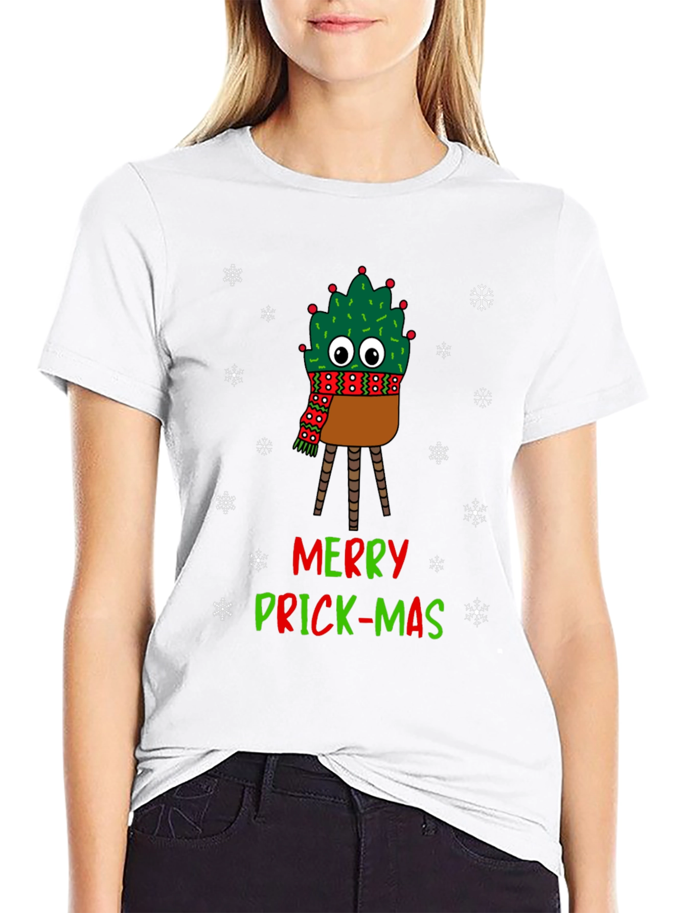 Merry Prick-Mas Cactus Christmas T-Shirt