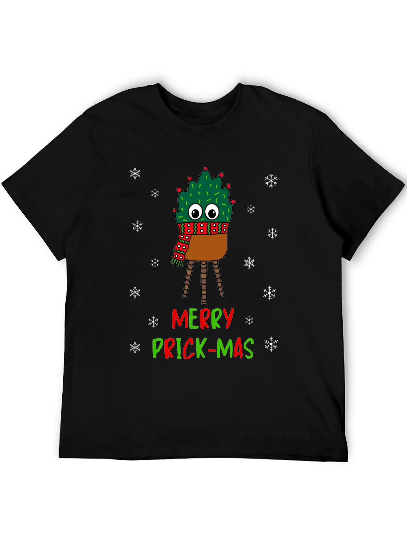 Merry Prick-Mas Cactus Christmas T-Shirt