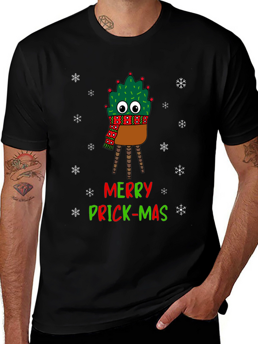 Merry Prick-Mas Cactus Christmas T-Shirt
