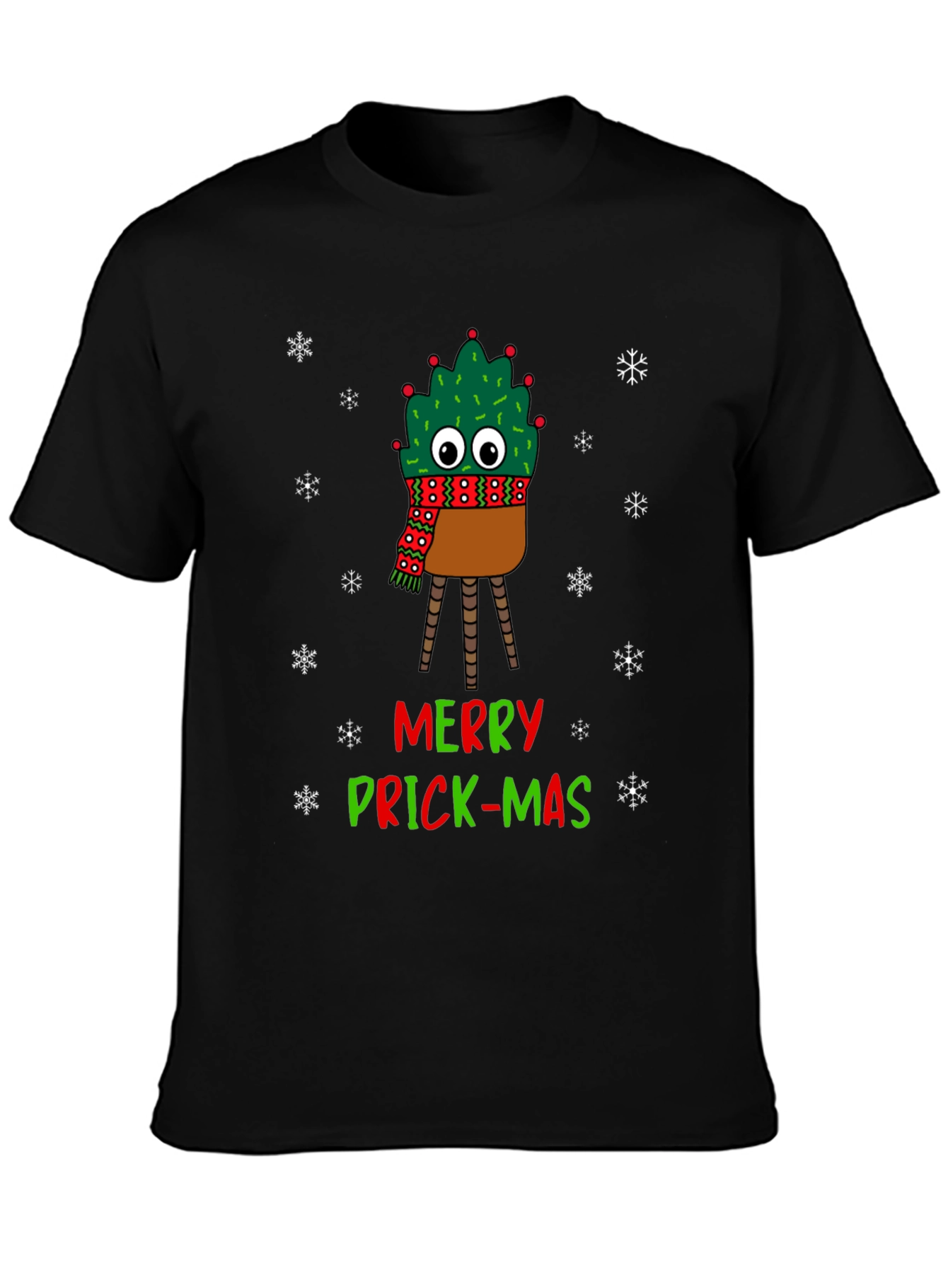 Merry Prick-Mas Cactus Christmas T-Shirt