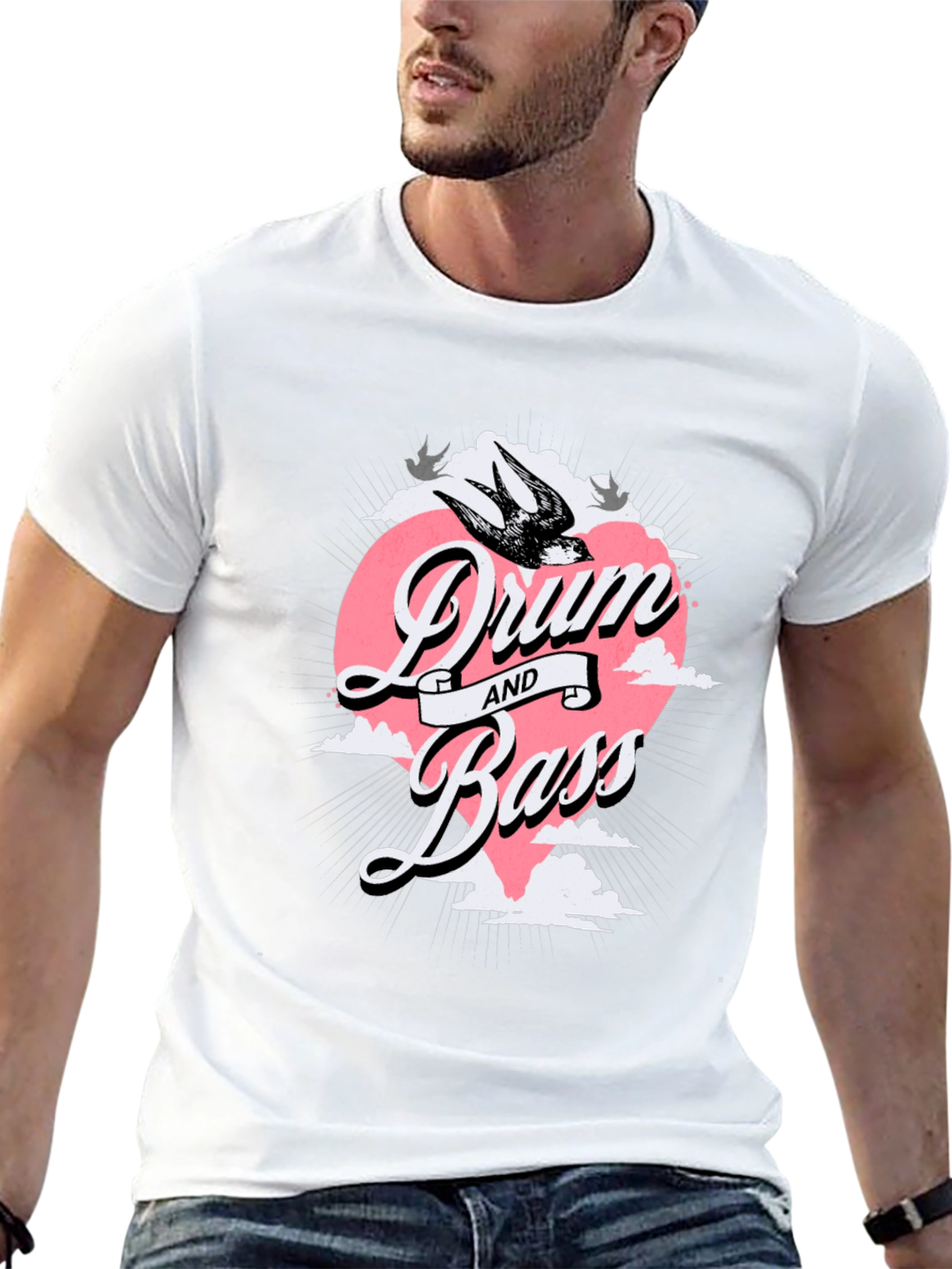 Drum and Bass Graphic T-Shirt - Stylish Music Apparel