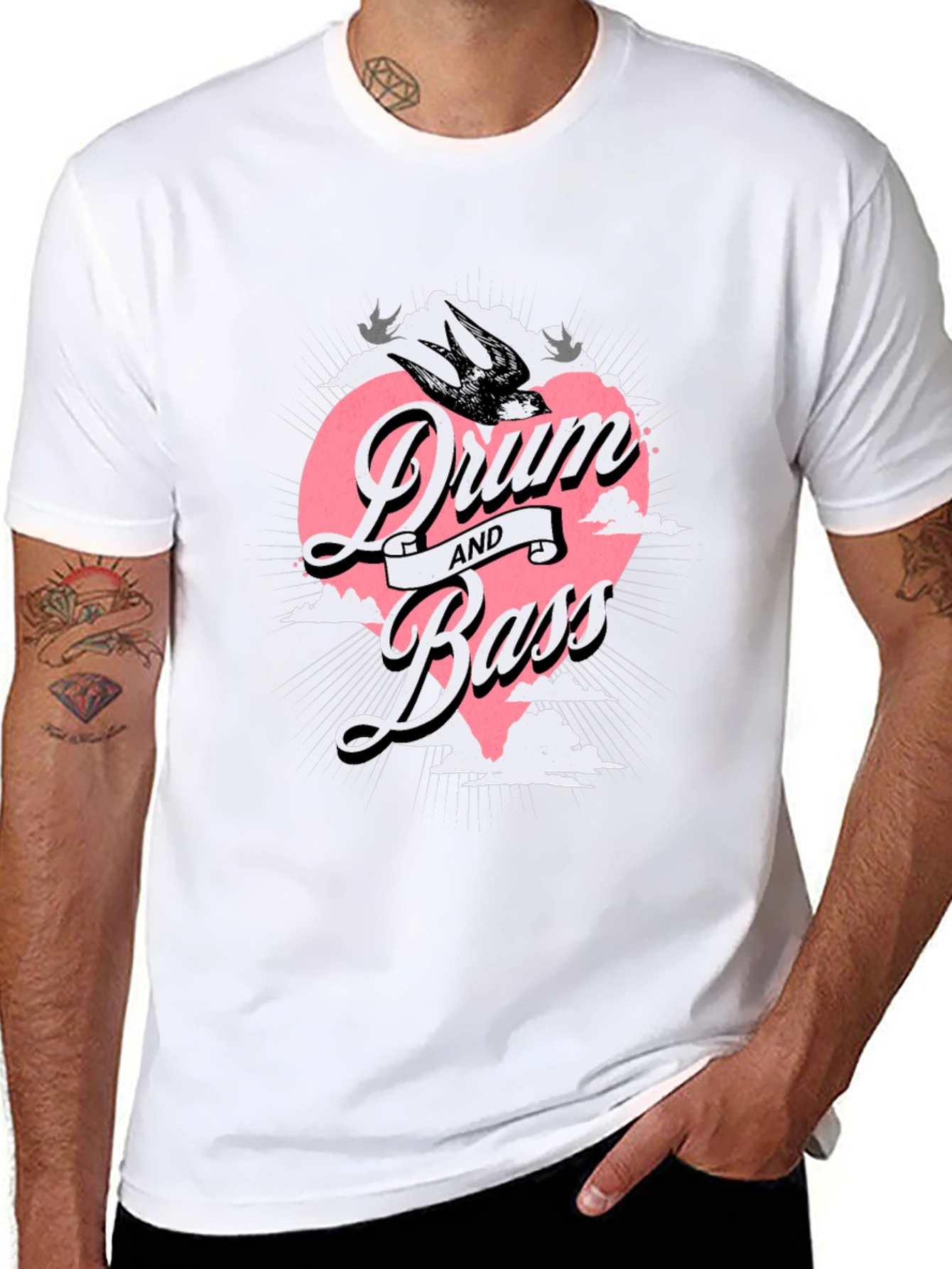Drum and Bass Graphic T-Shirt - Stylish Music Apparel