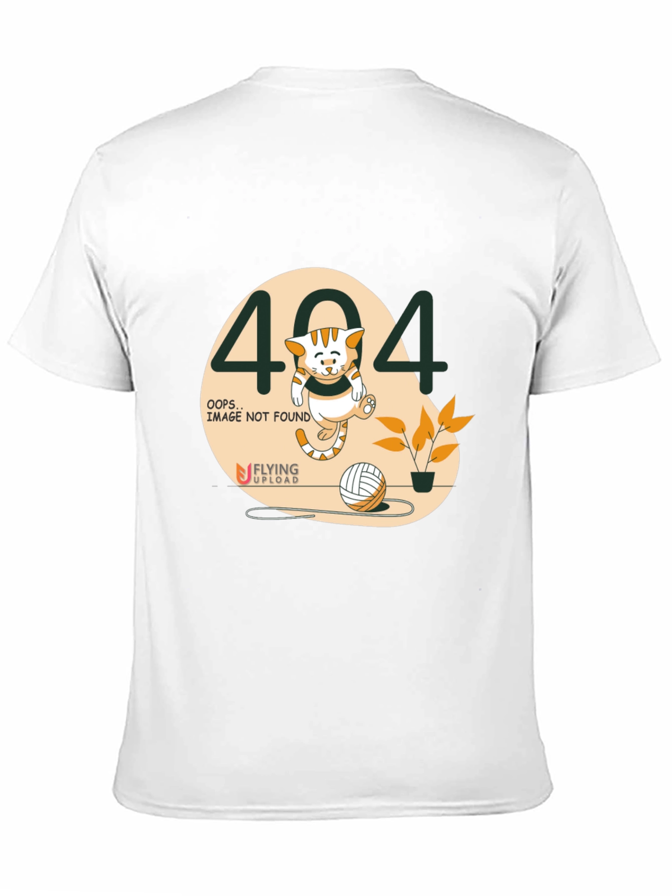 404 Error Cat Graphic T-Shirt