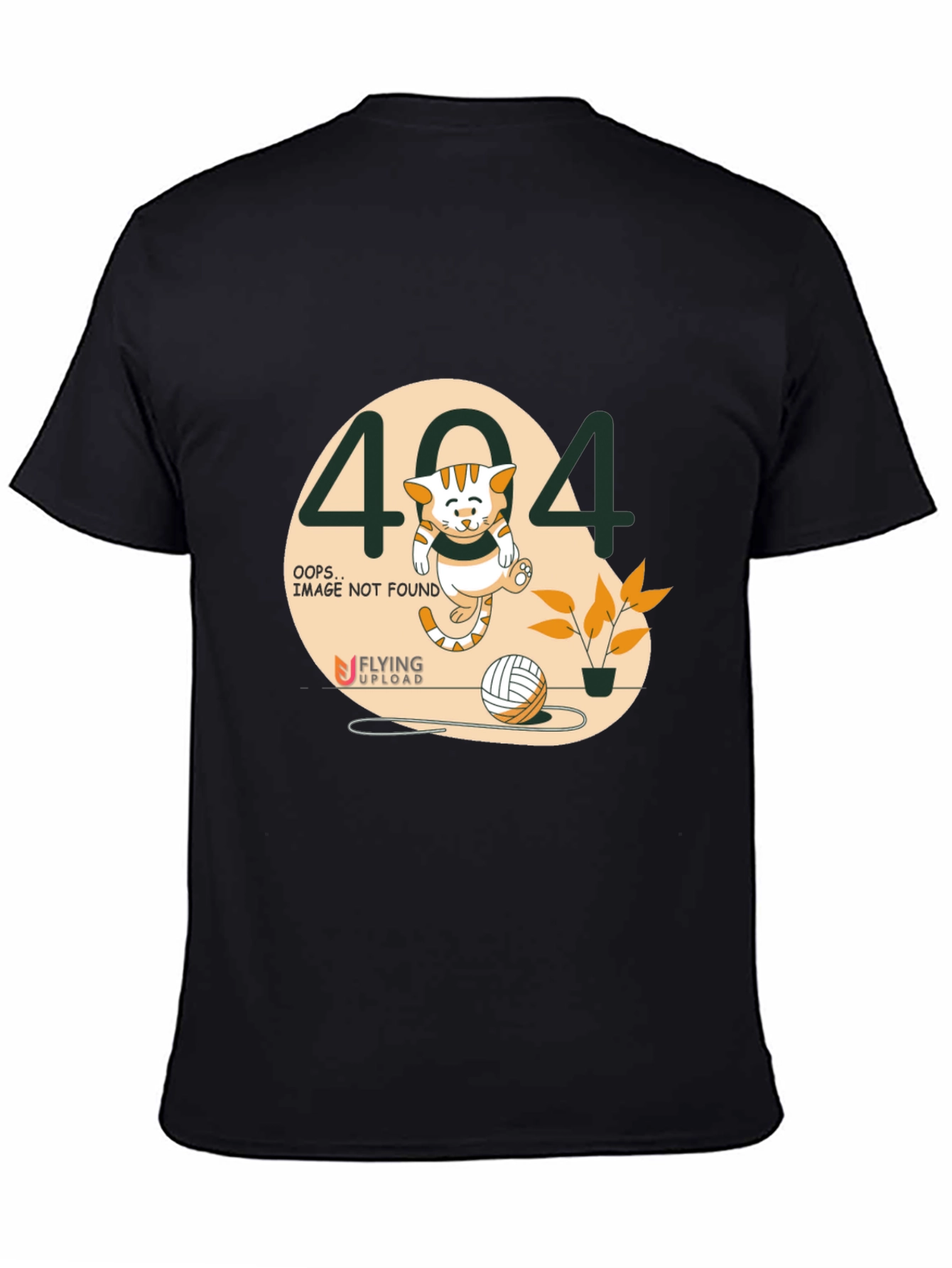 404 Error Cat Graphic T-Shirt