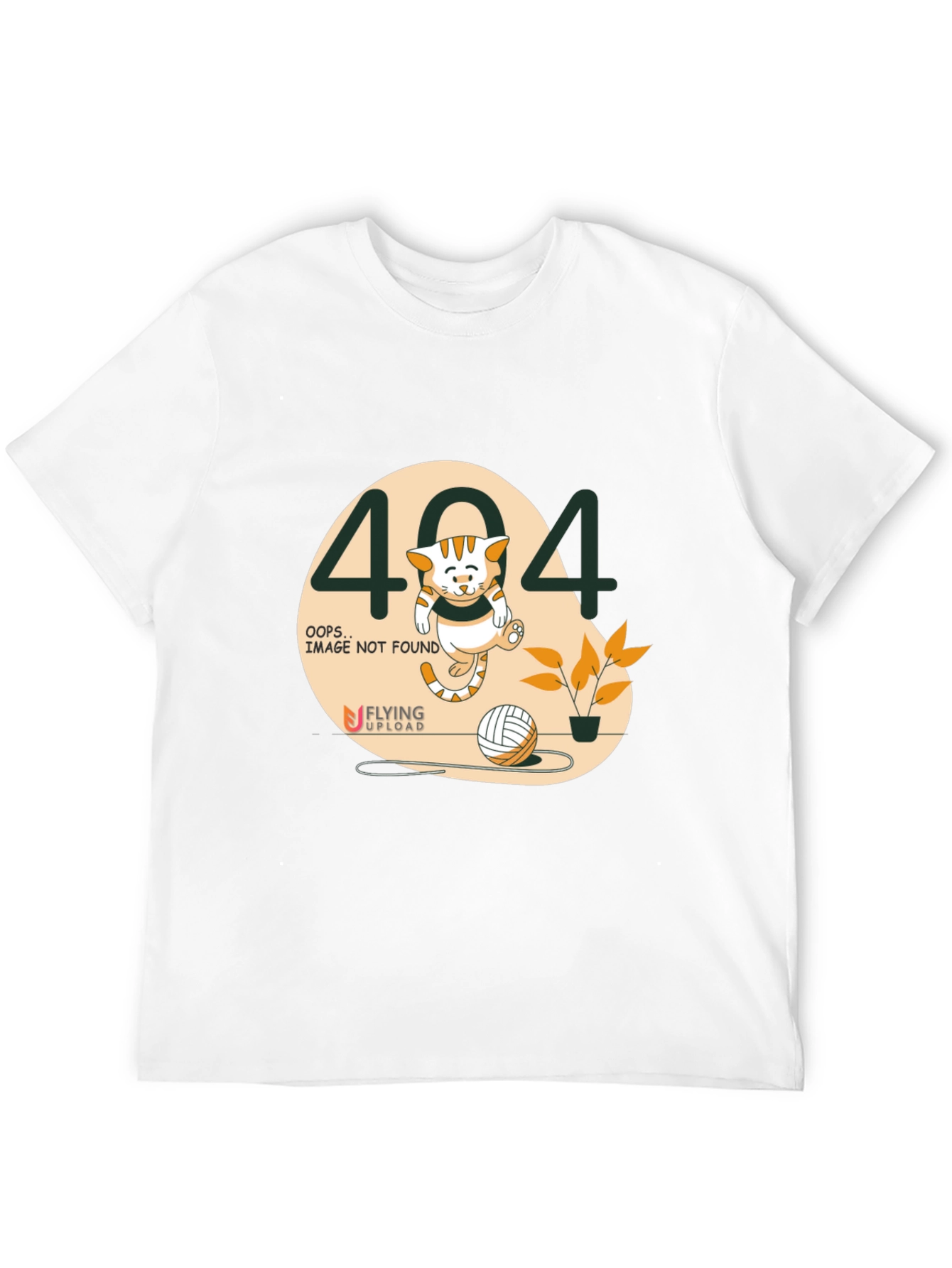 404 Error Cat Graphic T-Shirt