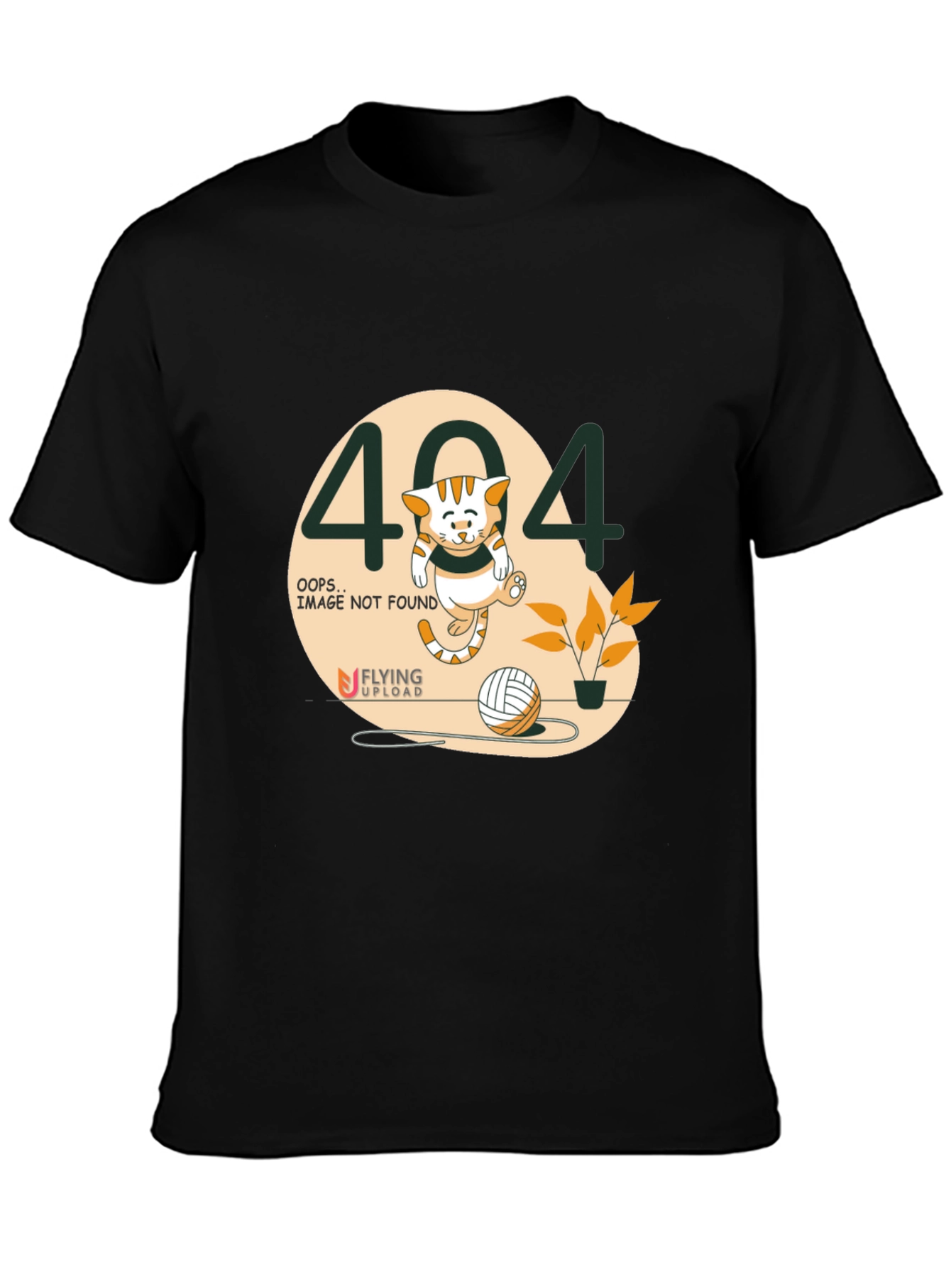 404 Error Cat Graphic T-Shirt