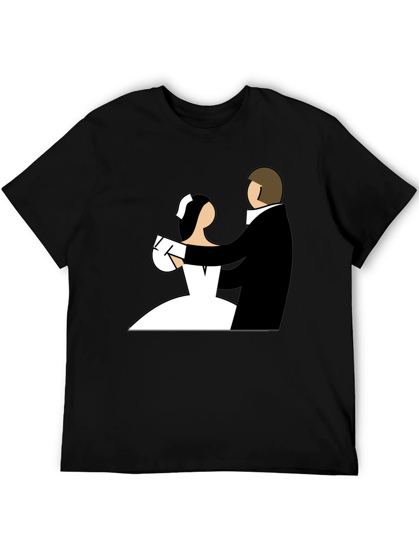 Wedding Dance Graphic Tee - Black Cotton T-Shirt