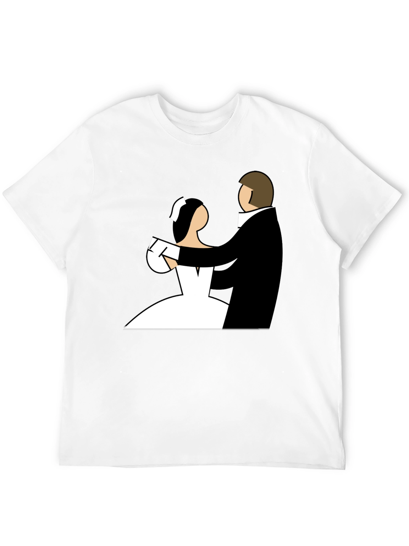 Wedding Dance Graphic Tee - Black Cotton T-Shirt