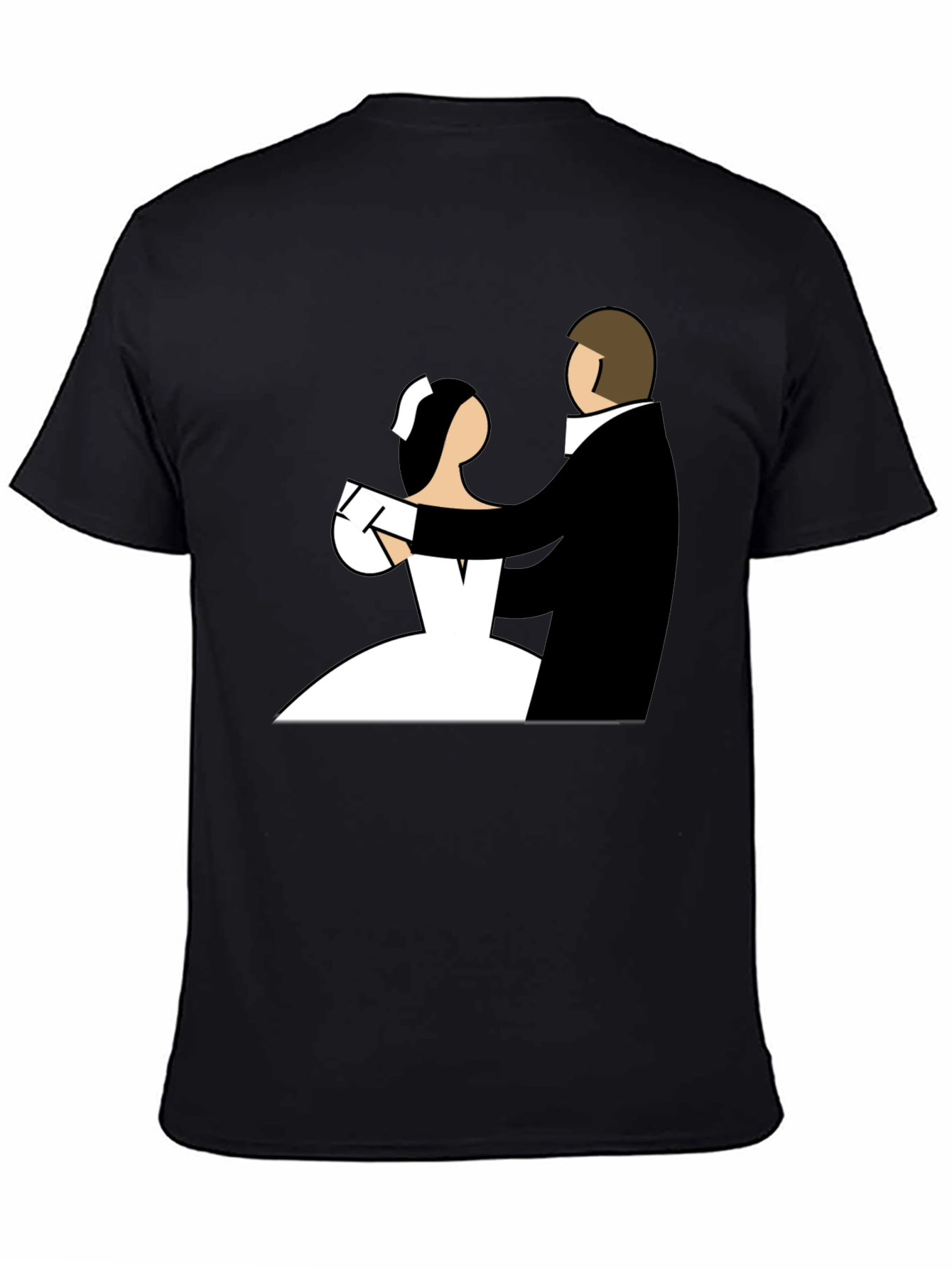 Wedding Dance Graphic Tee - Black Cotton T-Shirt