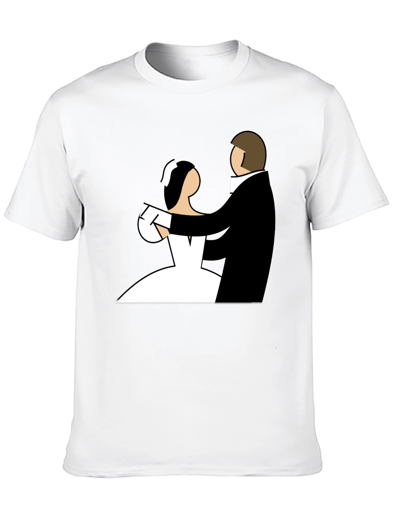 Wedding Dance Graphic Tee - Black Cotton T-Shirt