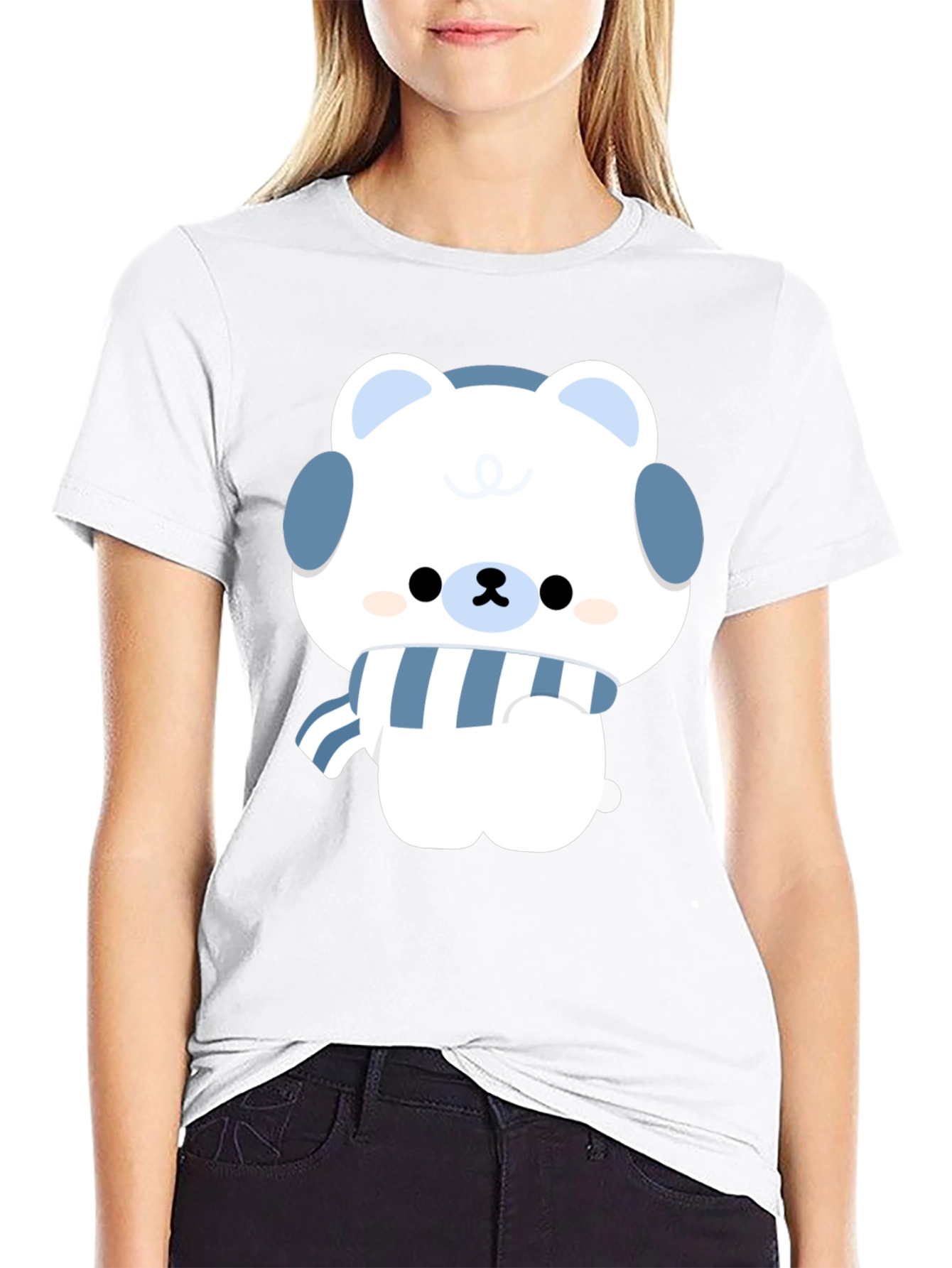Cute Winter Bear Graphic Tee - Stylish & Cozy