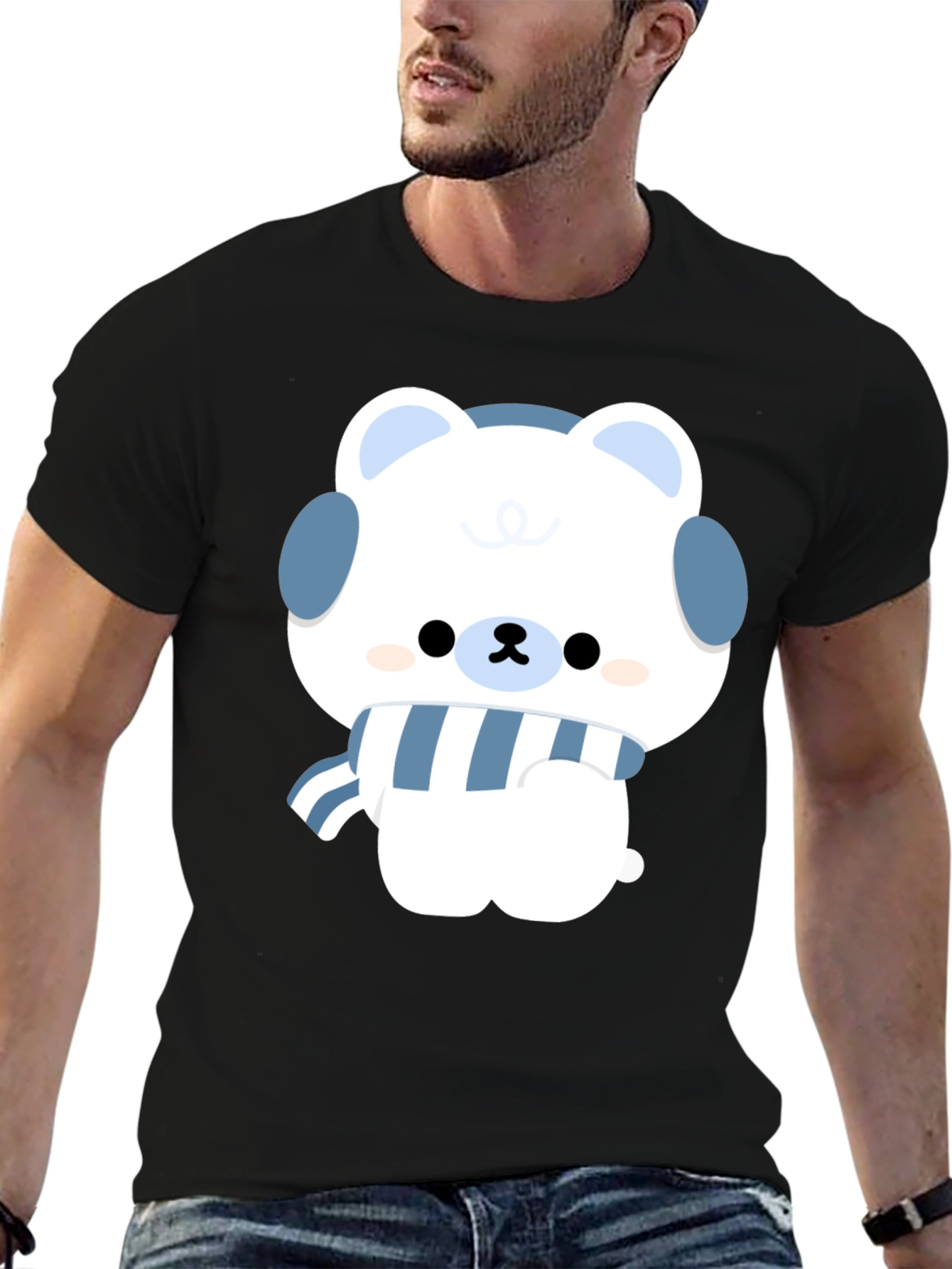 Cute Winter Bear Graphic Tee - Stylish & Cozy