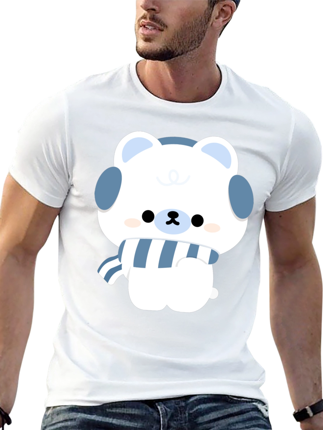 Cute Winter Bear Graphic Tee - Stylish & Cozy