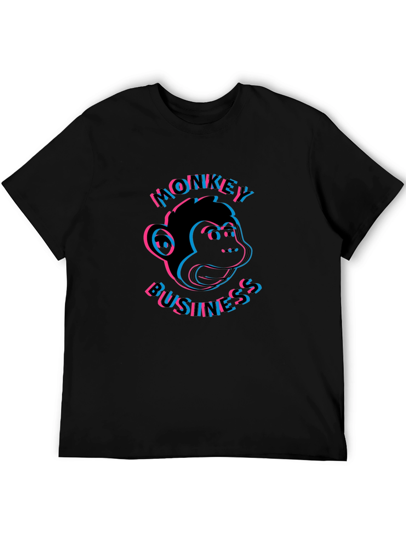Monkey Business Graphic Tee - Black