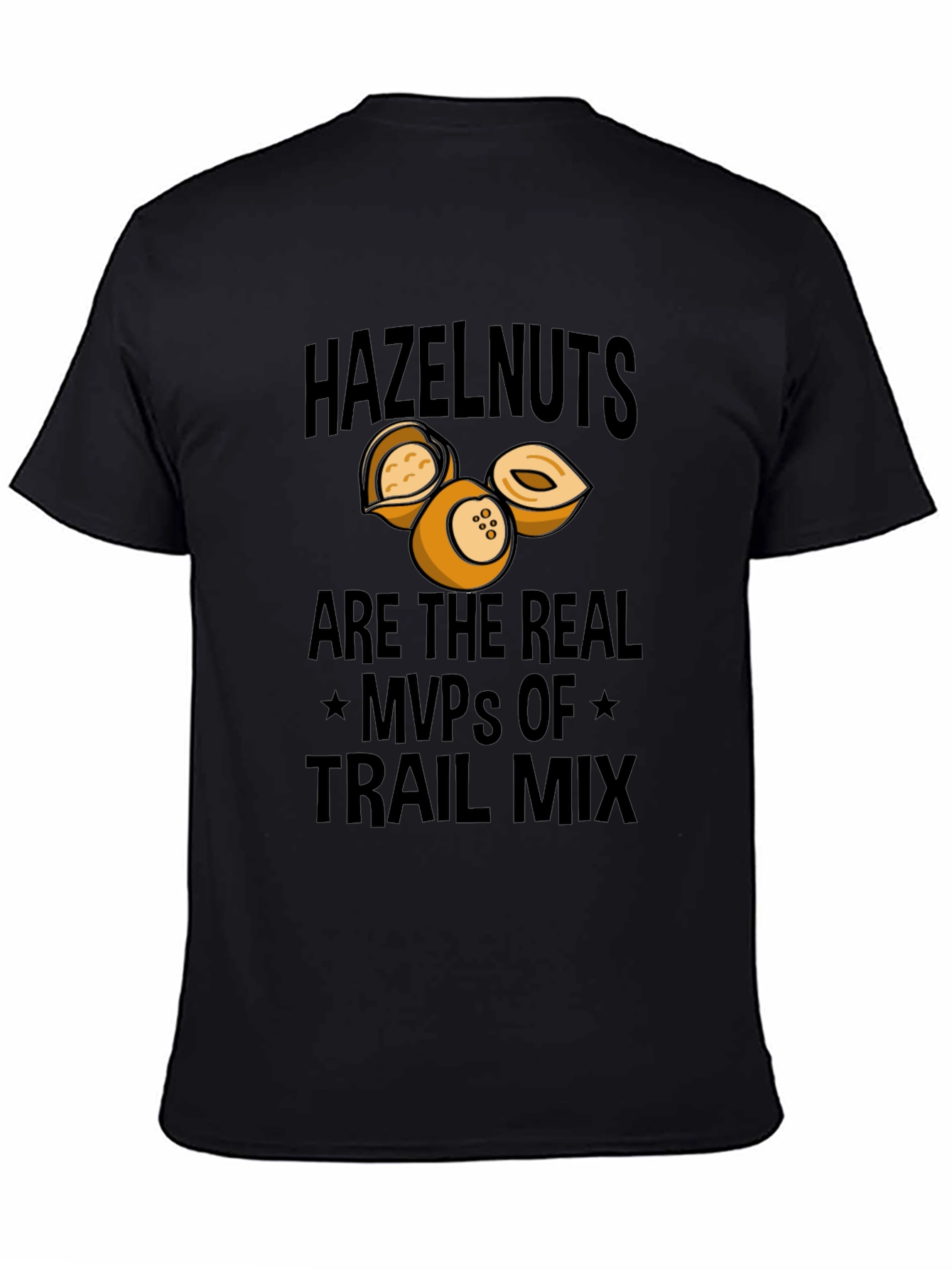Hazelnut Trail Mix MVP T-Shirt - Black Cotton Tee