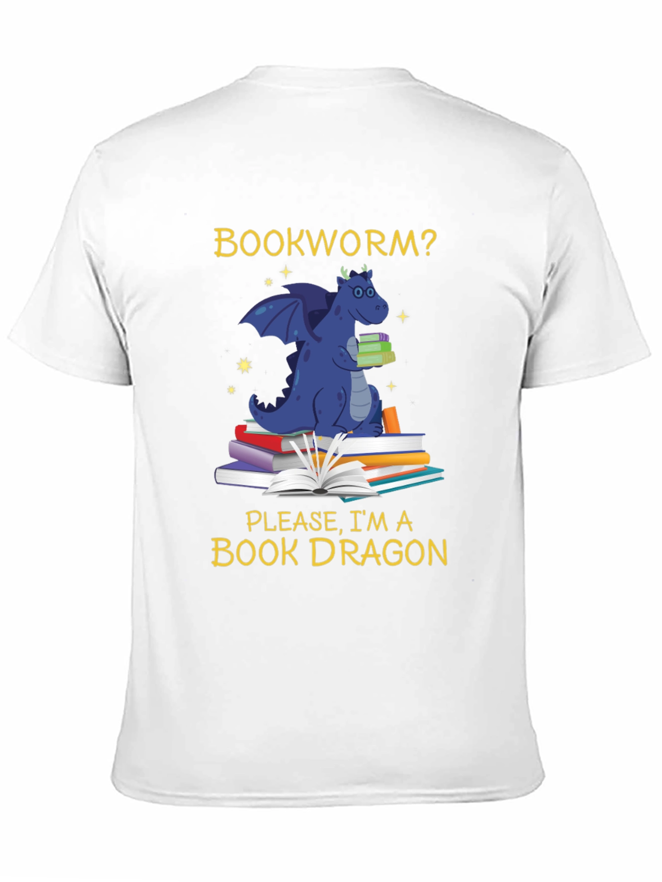 Book Dragon T-Shirt - Funny Bookworm Reading Tee
